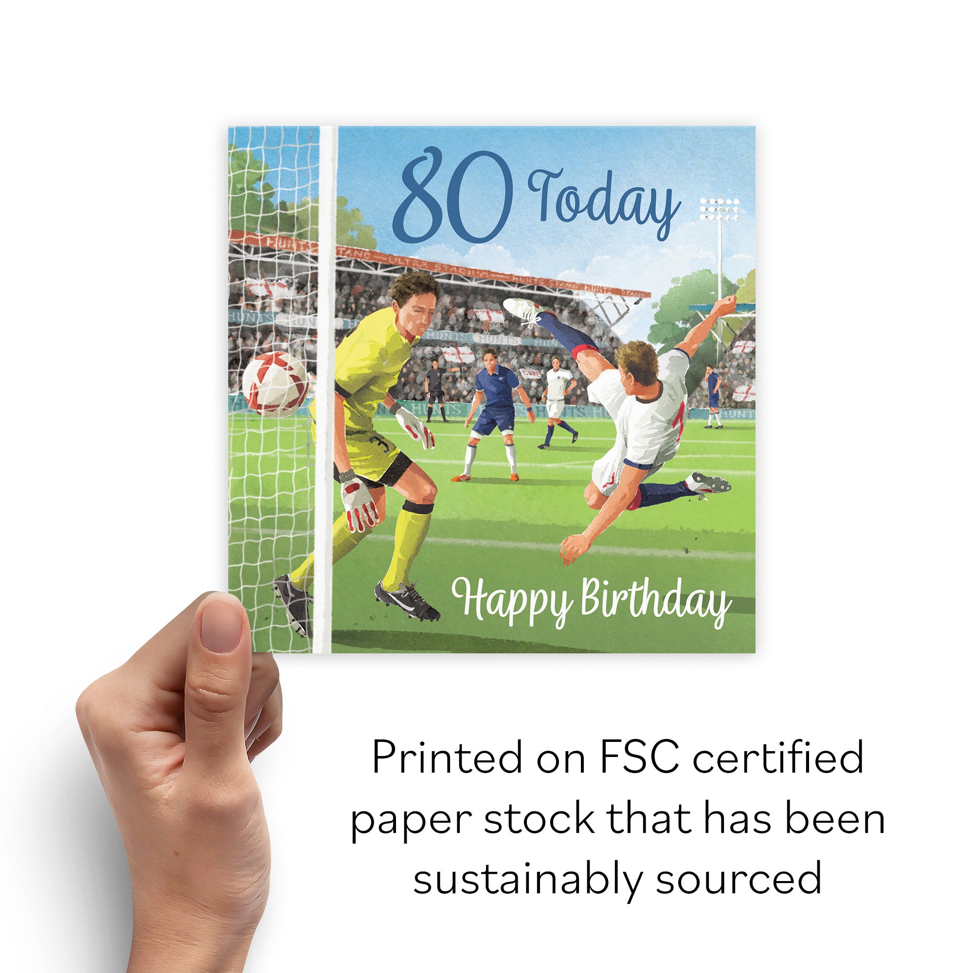 Football 80th Birthday Card Milo's Gallery - Default Title (B0CNXXJXD5)