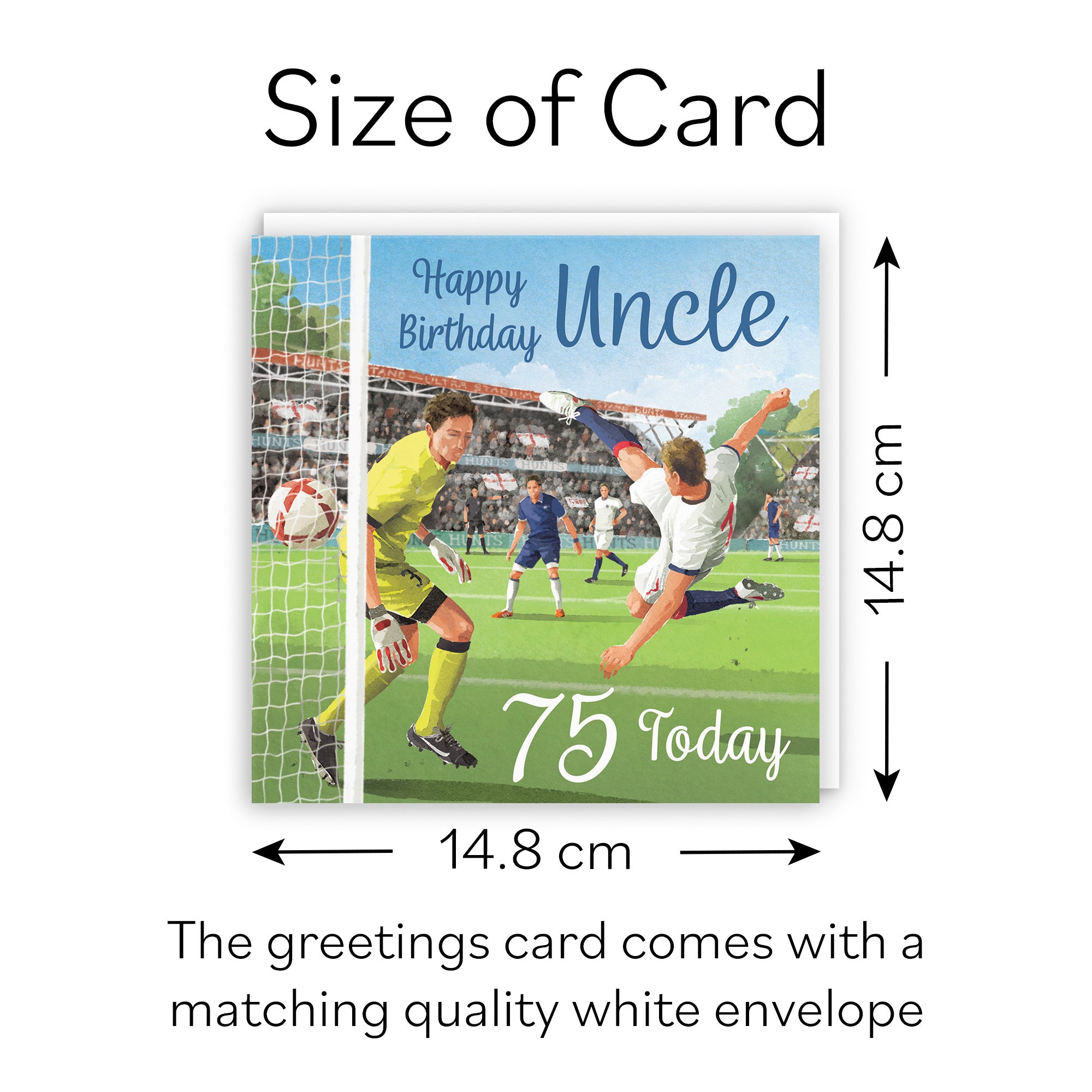 75th Uncle Football Birthday Card Milo's Gallery - Default Title (B0CNXXK1SX)