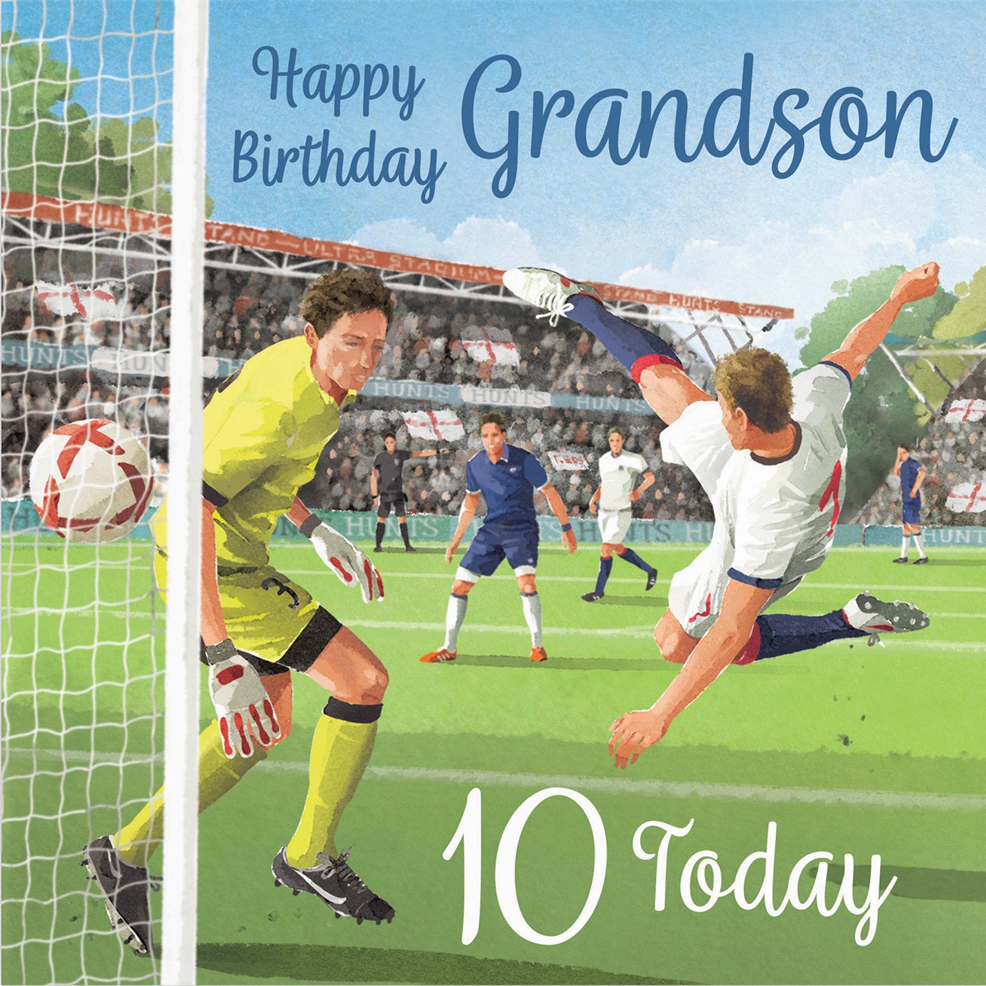 10th Grandson Football Birthday Card Milo's Gallery - Default Title (B0CNXXKTGM)