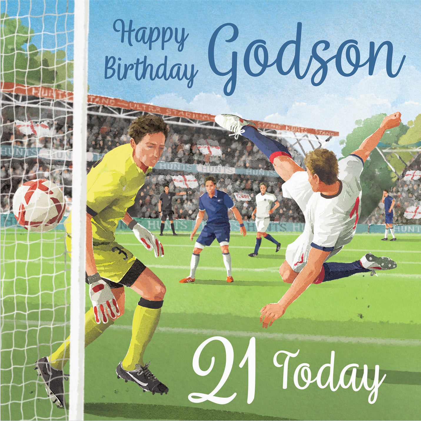 21st Godson Football Birthday Card Milo's Gallery - Default Title (B0CNXXPC1Q)