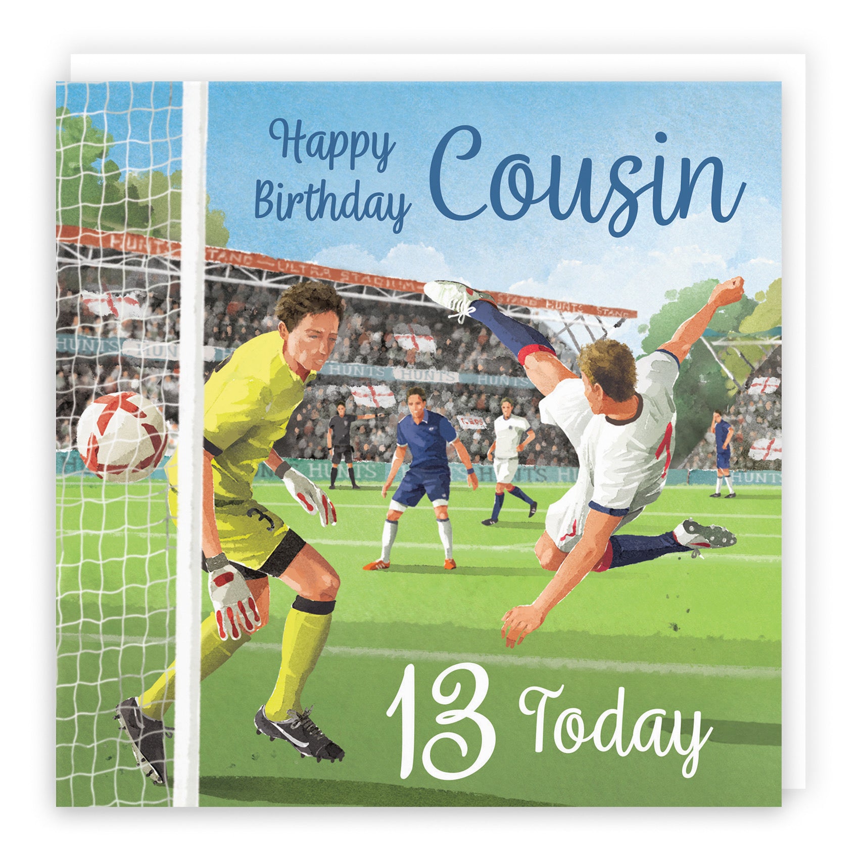 13th Cousin Football Birthday Card Milo's Gallery - Default Title (B0CNXXRJFY)