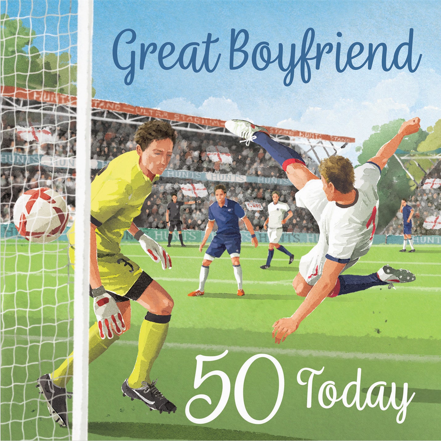 50th Boyfriend Football Birthday Card Milo's Gallery - Default Title (B0CNXXSW9H)