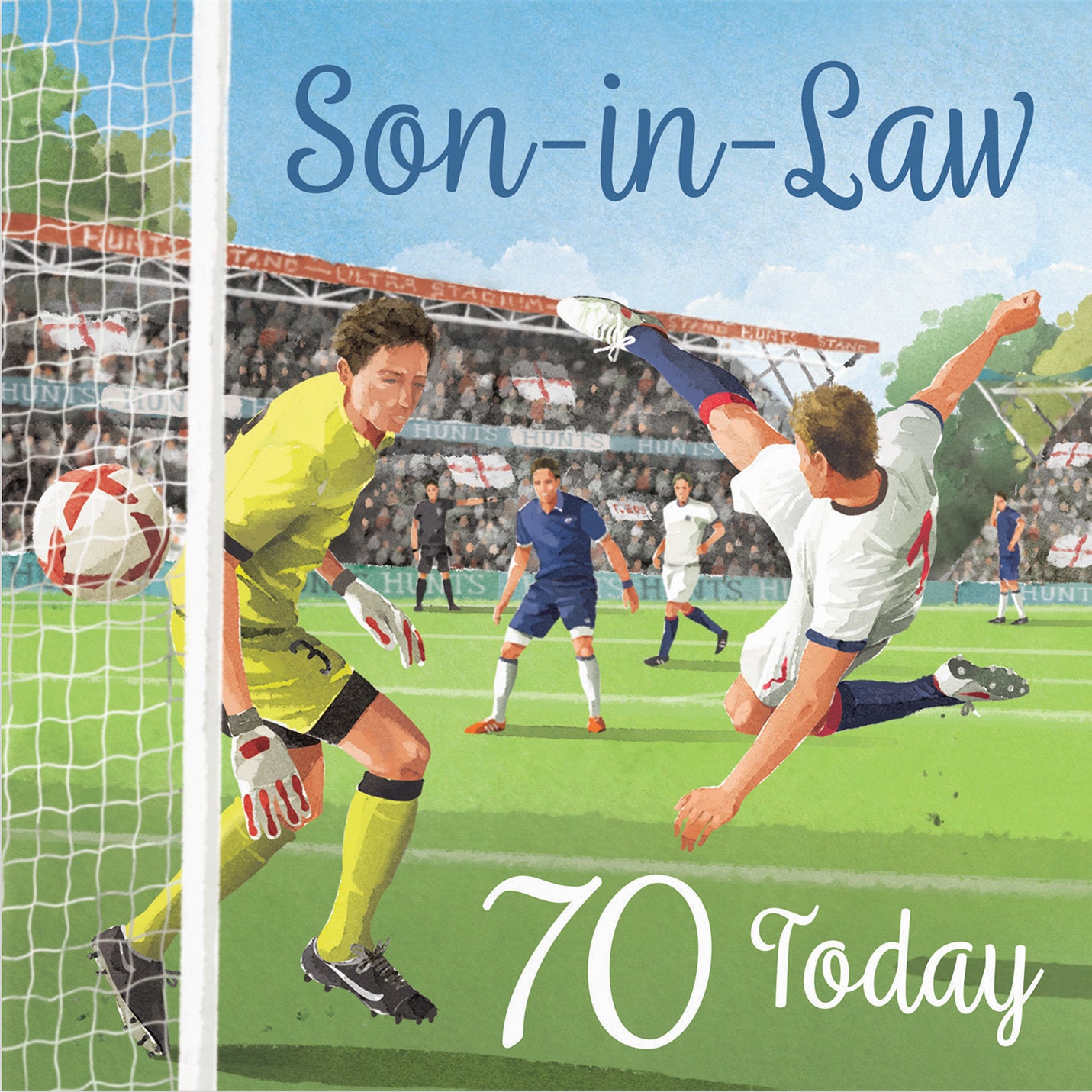 70th Son In Law Football Birthday Card Milo's Gallery - Default Title (B0CNXXXR8K)