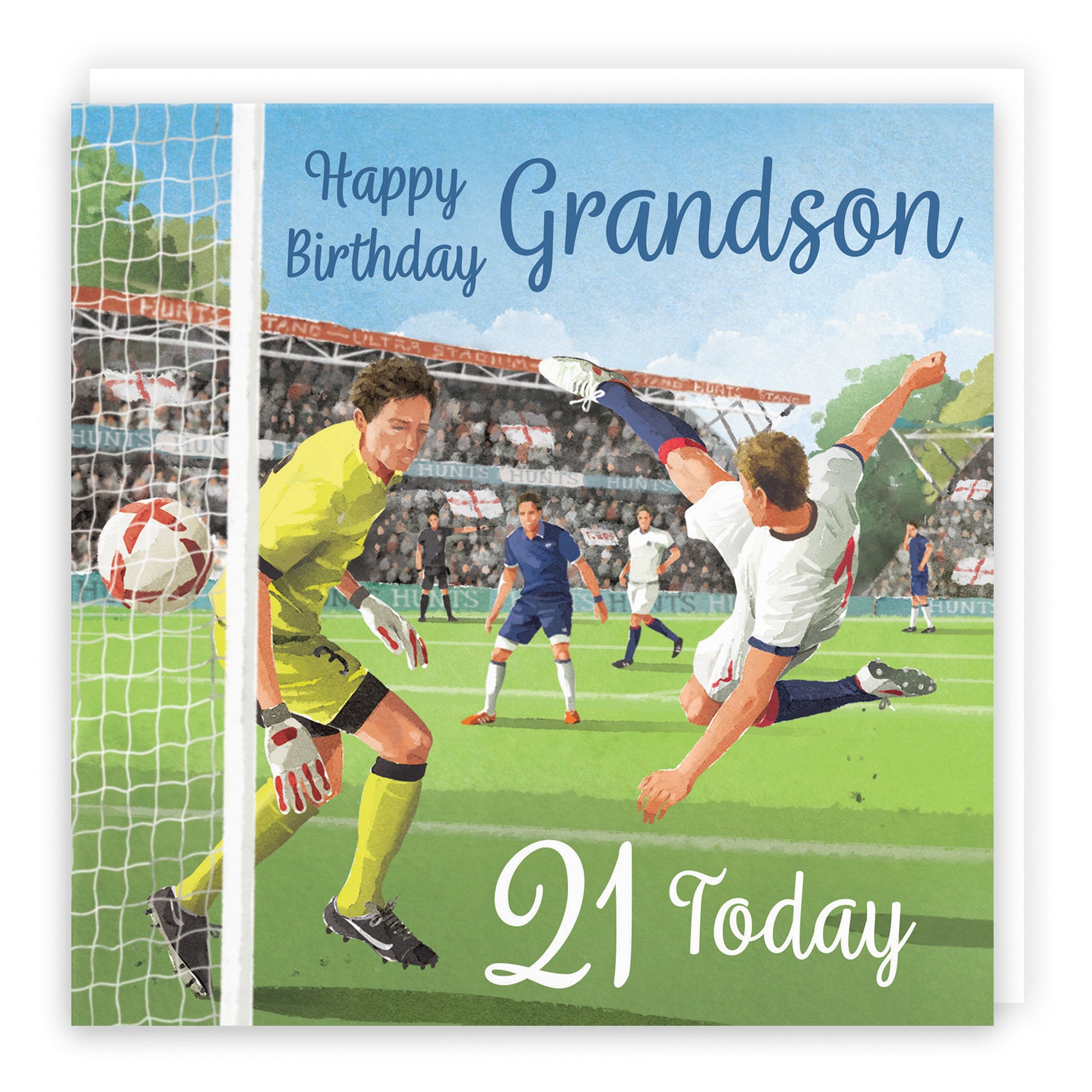 21st Grandson Football Birthday Card Milo's Gallery - Default Title (B0CNXY5BYD)