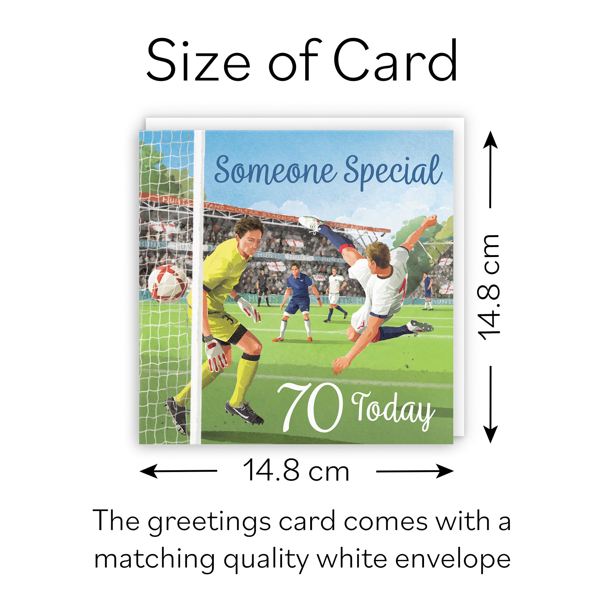 70th Someone Special Football Birthday Card Milo's Gallery - Default Title (B0CNXY644K)