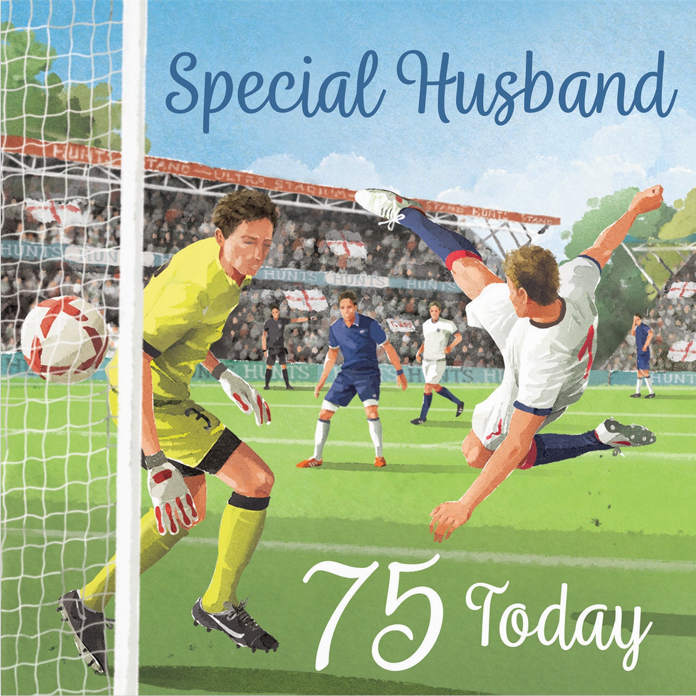 75th Husband Football Birthday Card Milo's Gallery - Default Title (B0CNXY8PG8)