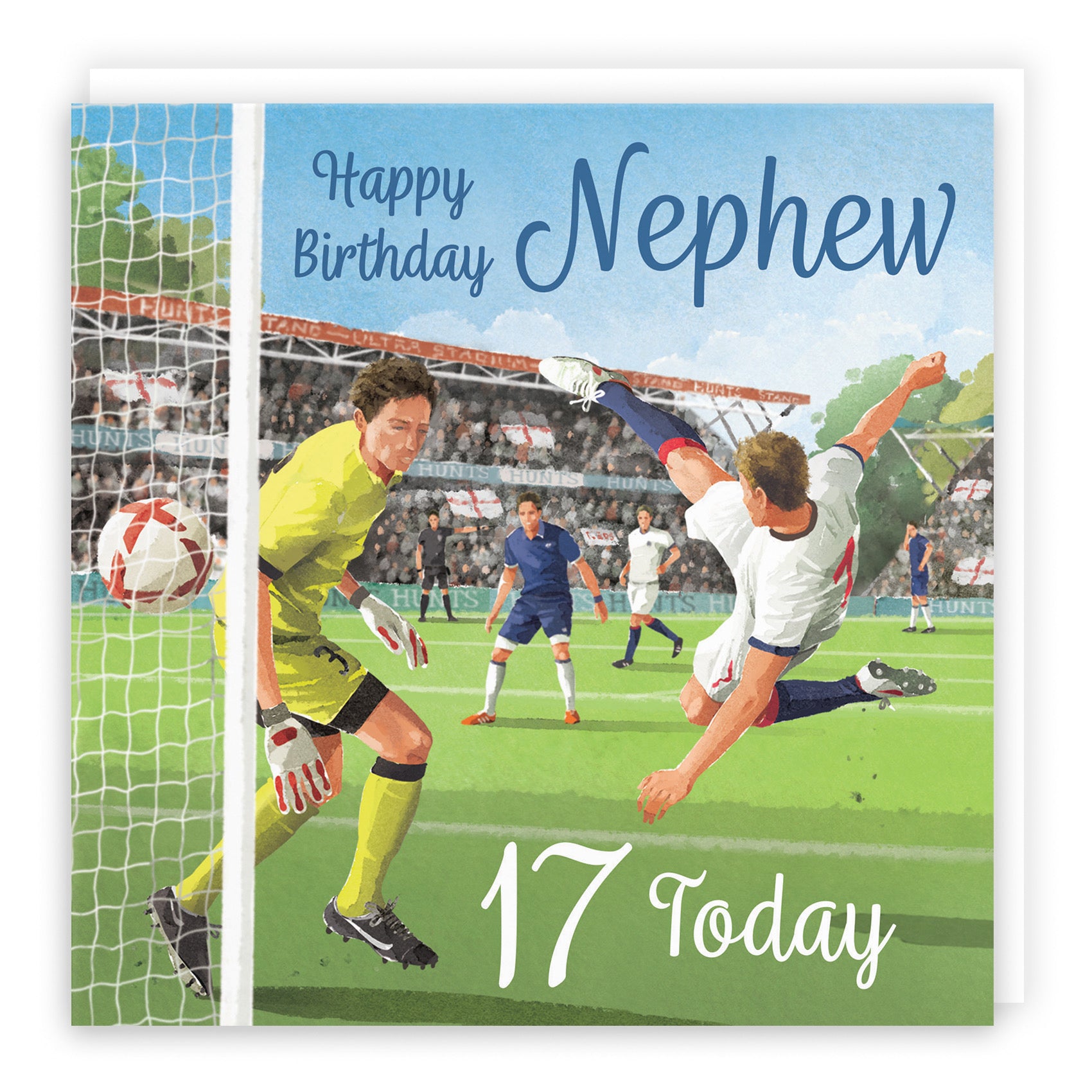 17th Nephew Football Birthday Card Milo's Gallery - Default Title (B0CNXY9QQT)