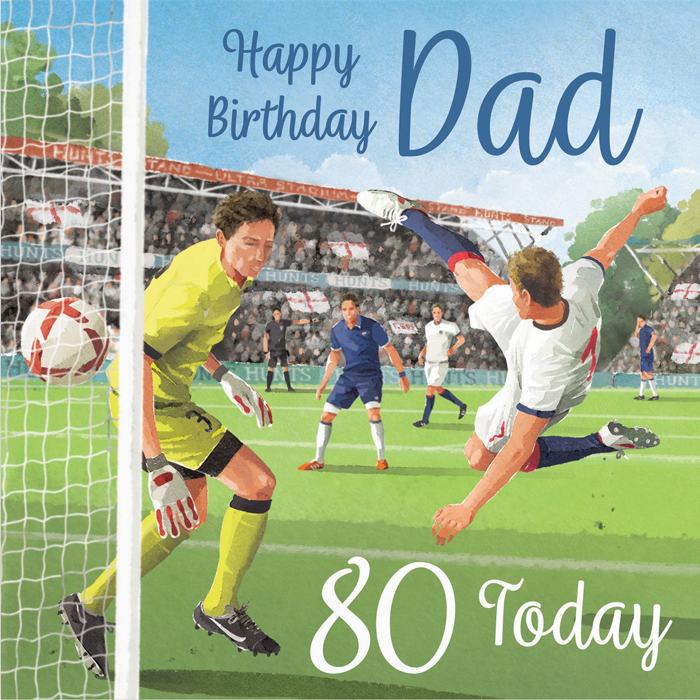 80th Dad Football Birthday Card Milo's Gallery - Default Title (B0CNXZ8C3K)