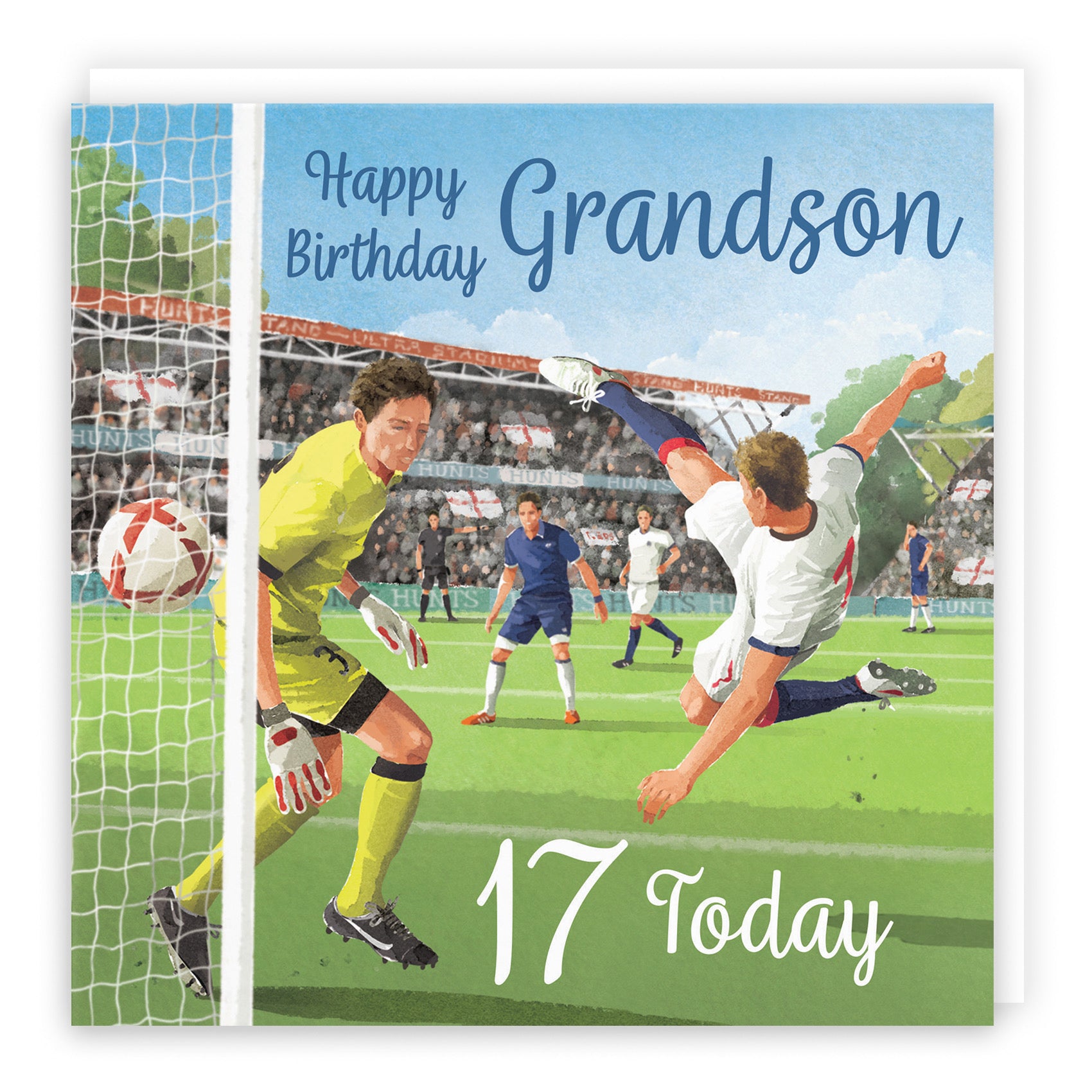 17th Grandson Football Birthday Card Milo's Gallery - Default Title (B0CNXZHJ9F)