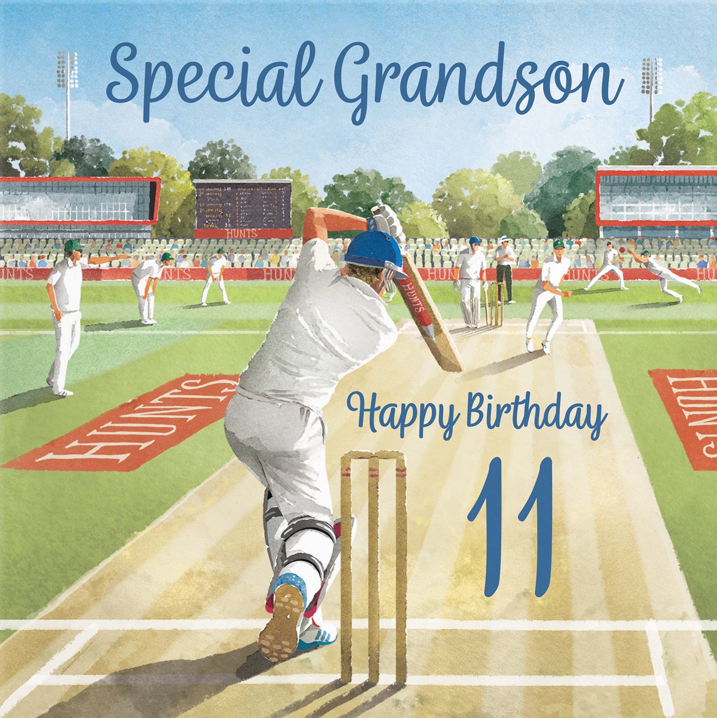 11th Grandson Cricket Birthday Card Milo's Gallery - Default Title (B0CPMB4FP2)