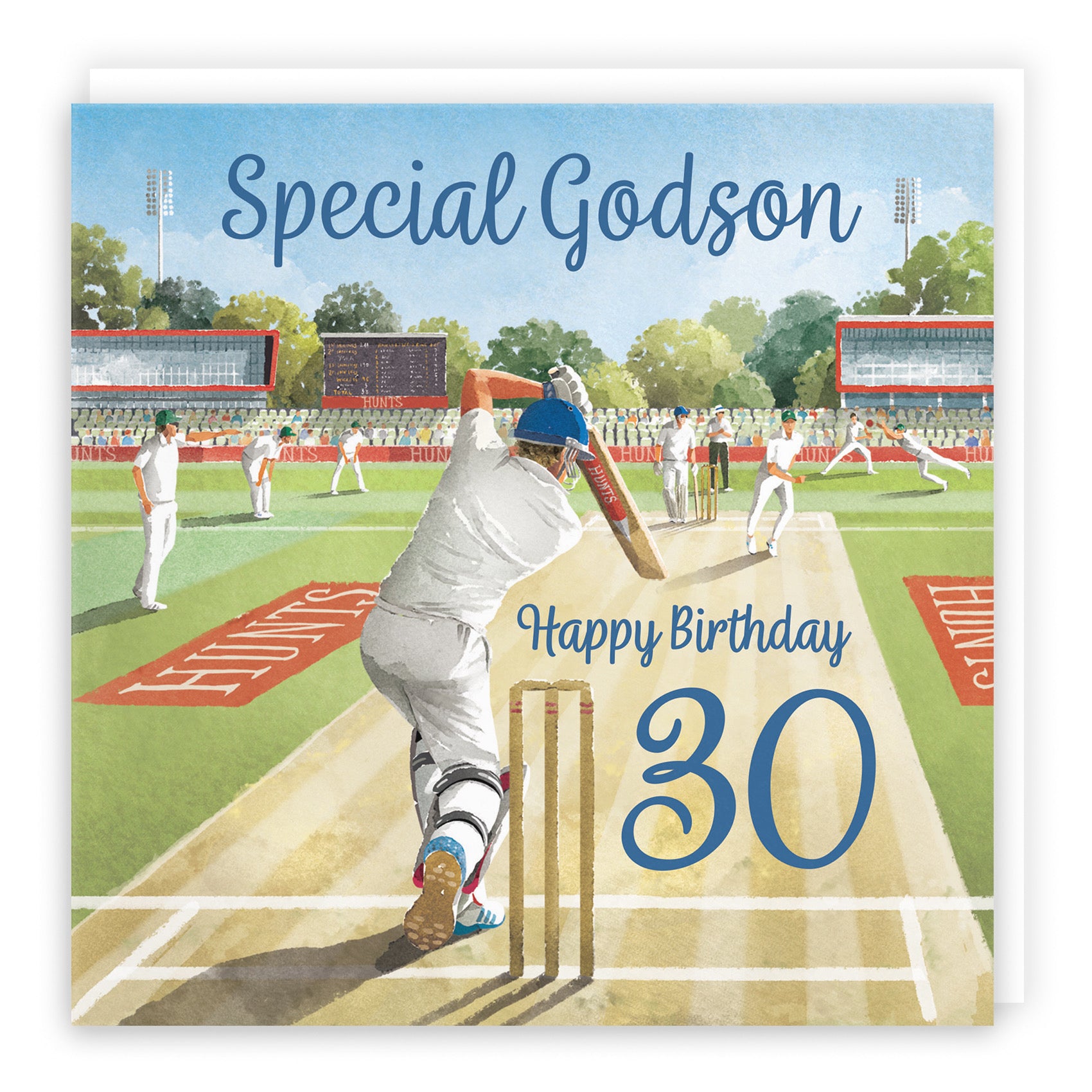 30th Godson Cricket Birthday Card Milo's Gallery - Default Title (B0CPMB52LH)