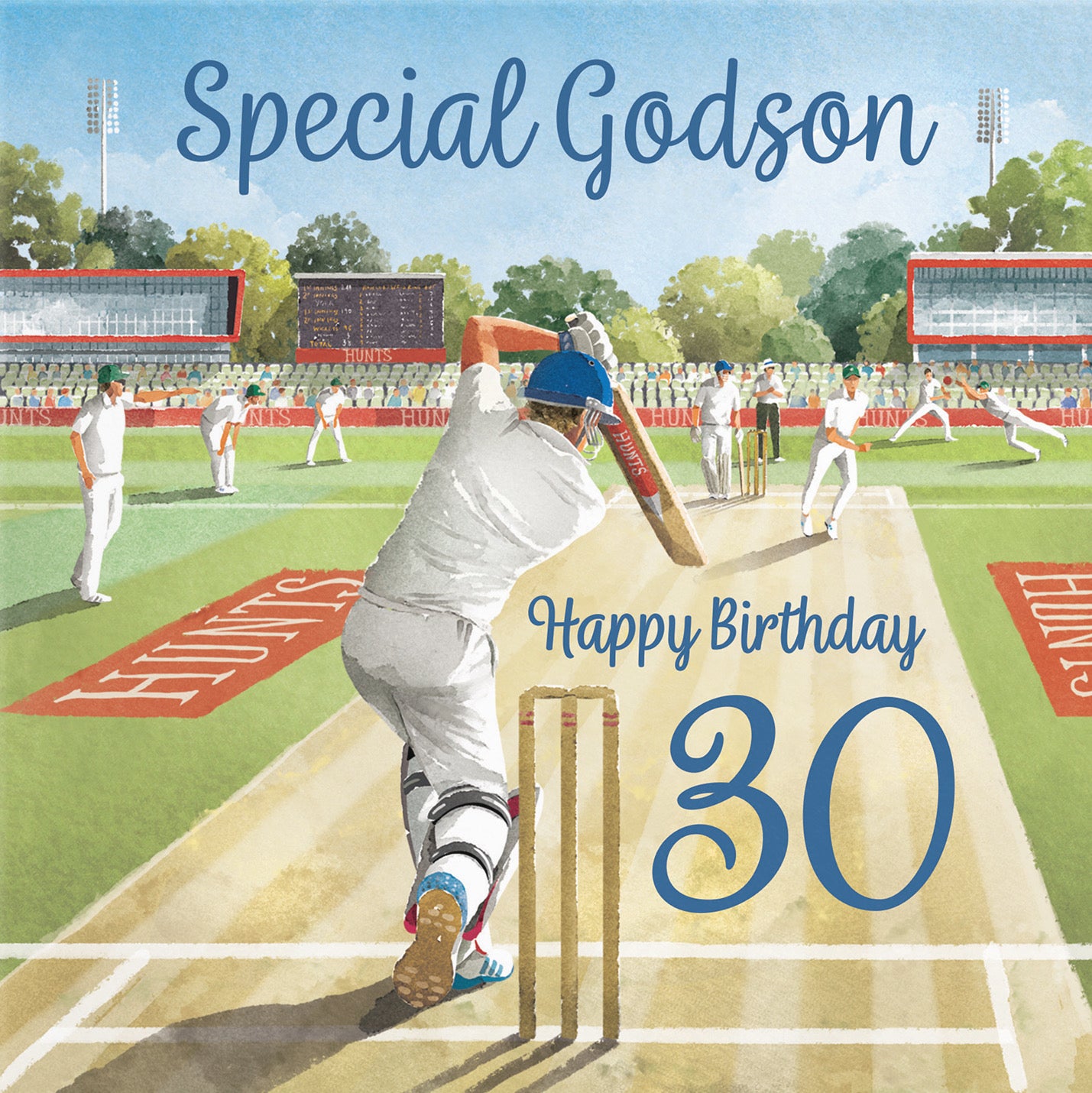 30th Godson Cricket Birthday Card Milo's Gallery - Default Title (B0CPMB52LH)