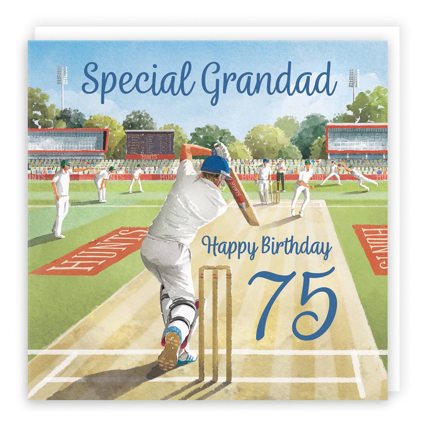 75th Grandad Cricket Birthday Card Milo's Gallery - Default Title (B0CPMC5SK4)