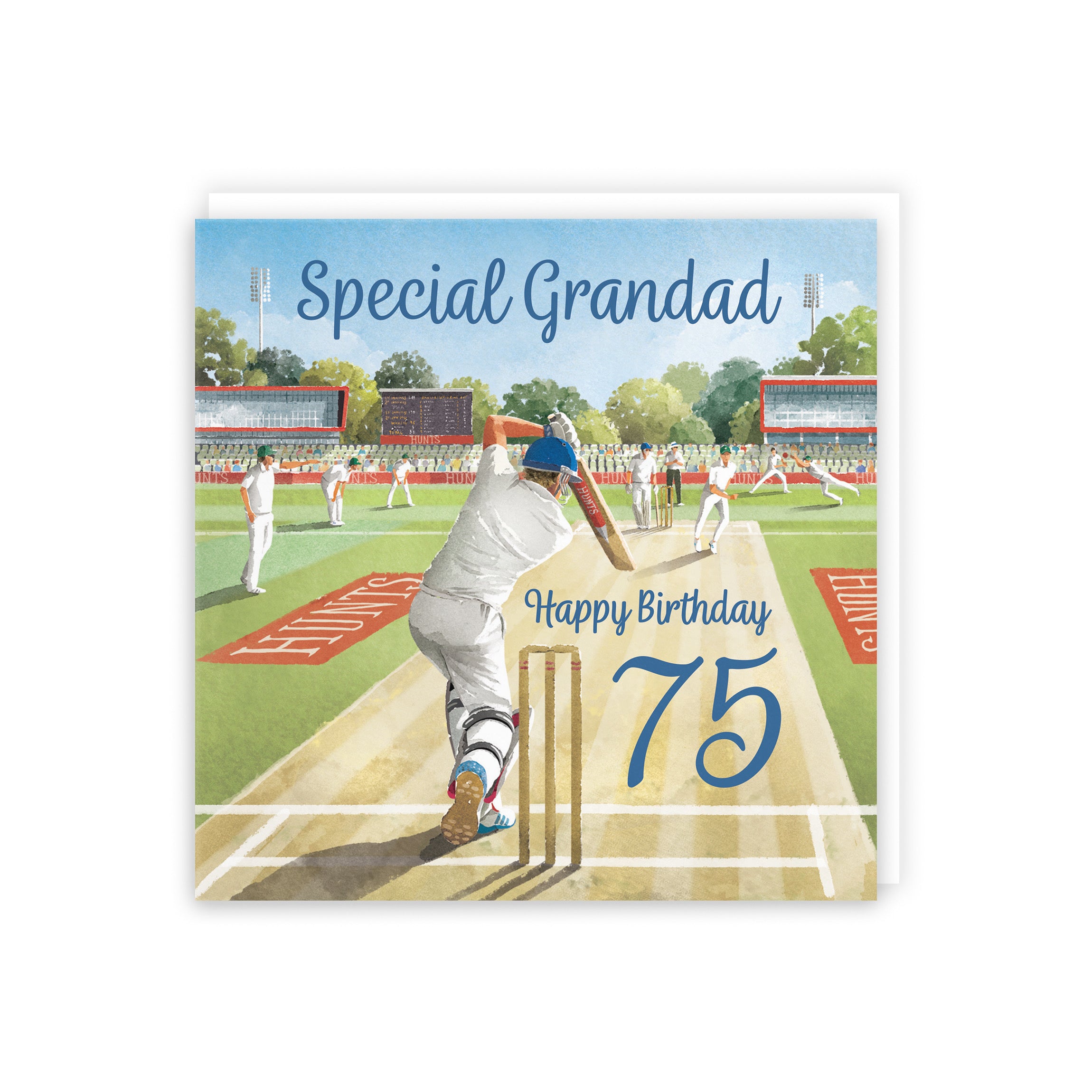 75th Grandad Cricket Birthday Card Milo's Gallery - Default Title (B0CPMC5SK4)