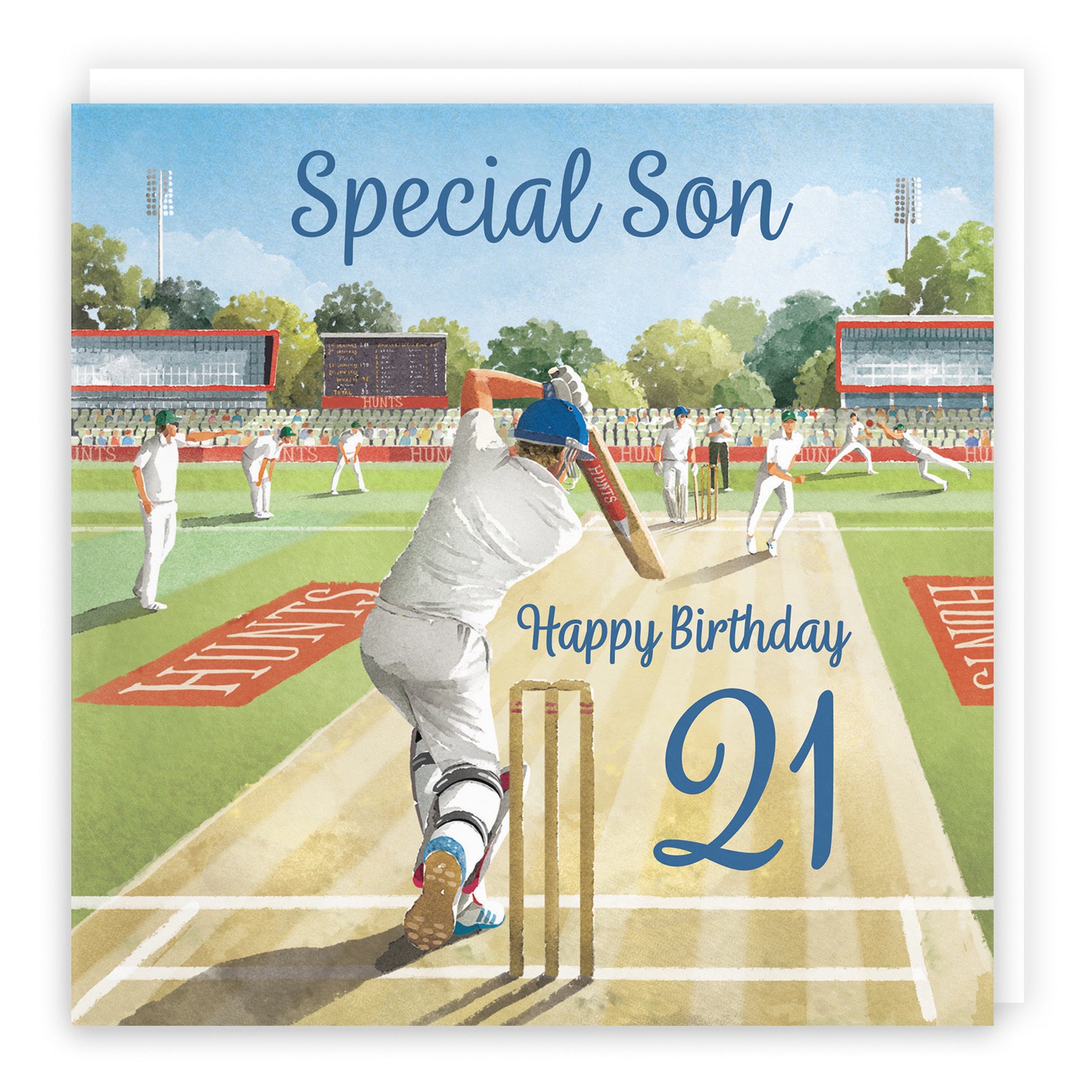 21st Son Cricket Birthday Card Milo's Gallery - Default Title (B0CPMCFZ62)