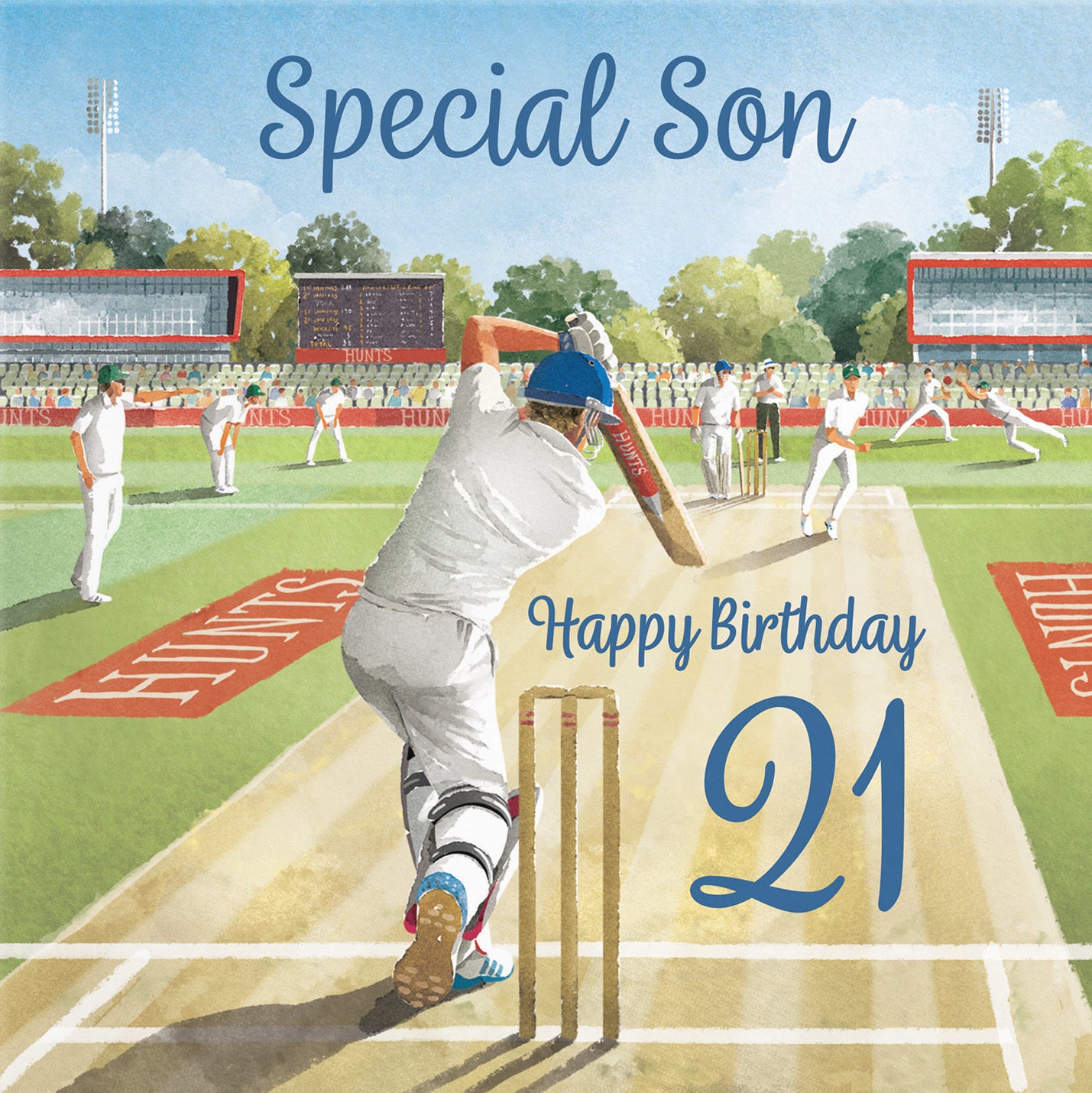 21st Son Cricket Birthday Card Milo's Gallery - Default Title (B0CPMCFZ62)