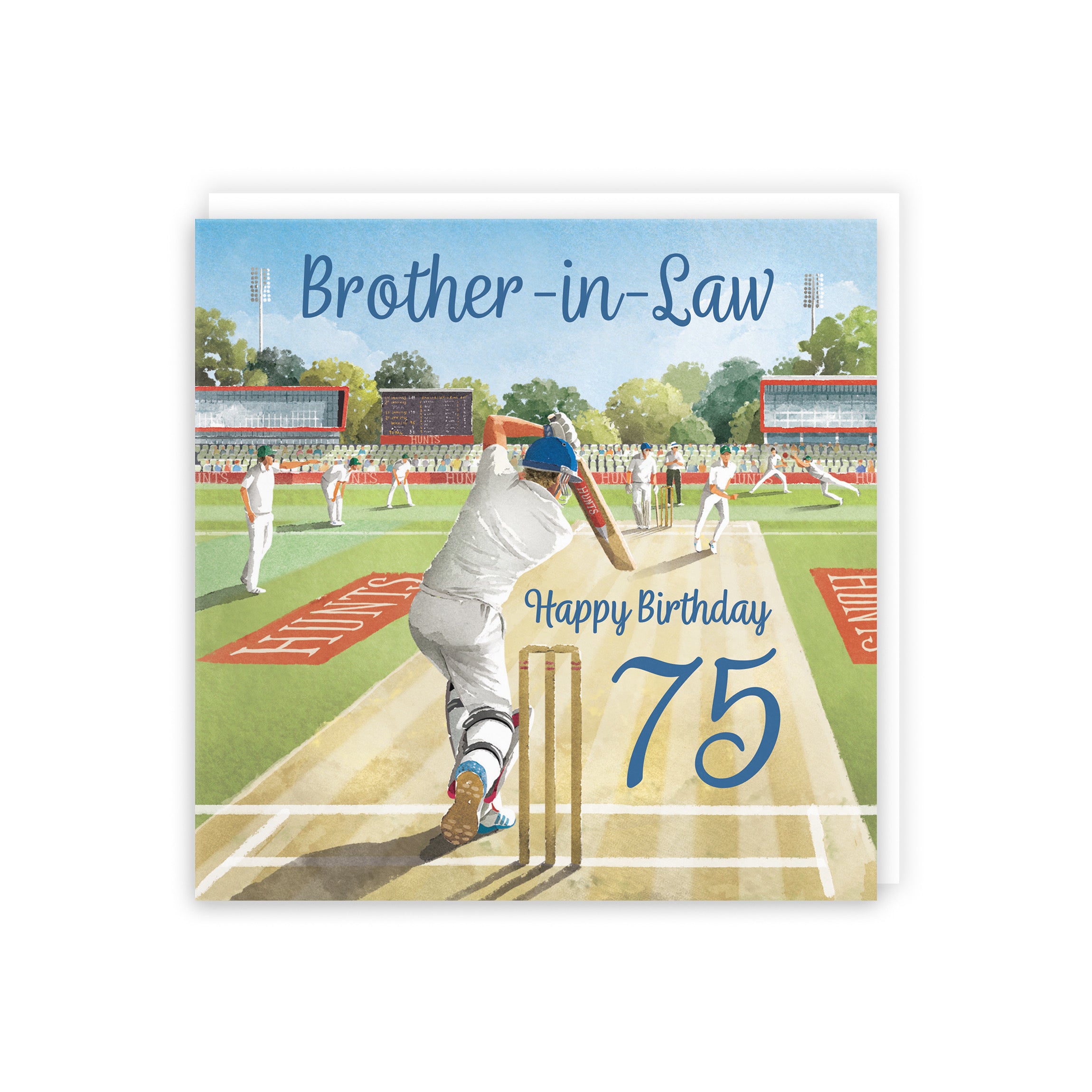 75th Brother-in-Law Cricket Birthday Card Milo's Gallery - Default Title (B0CPMCM1QD)