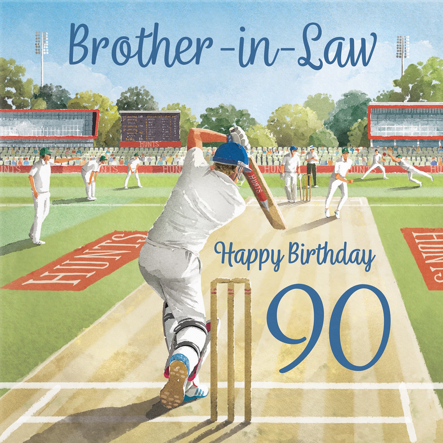 90th Brother-in-Law Cricket Birthday Card Milo's Gallery - Default Title (B0CPMCMCK6)