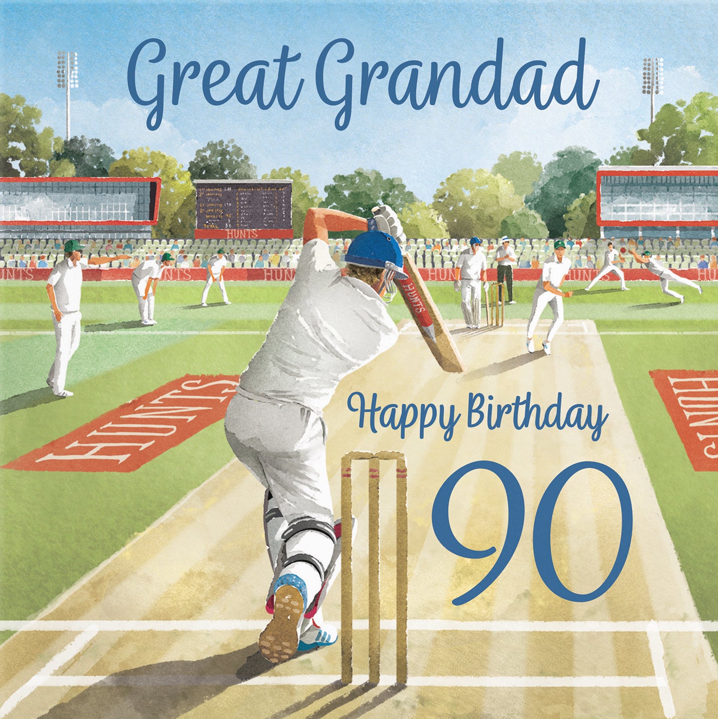 90th Great Grandad Cricket Birthday Card Milo's Gallery - Default Title (B0CPMCWT4S)