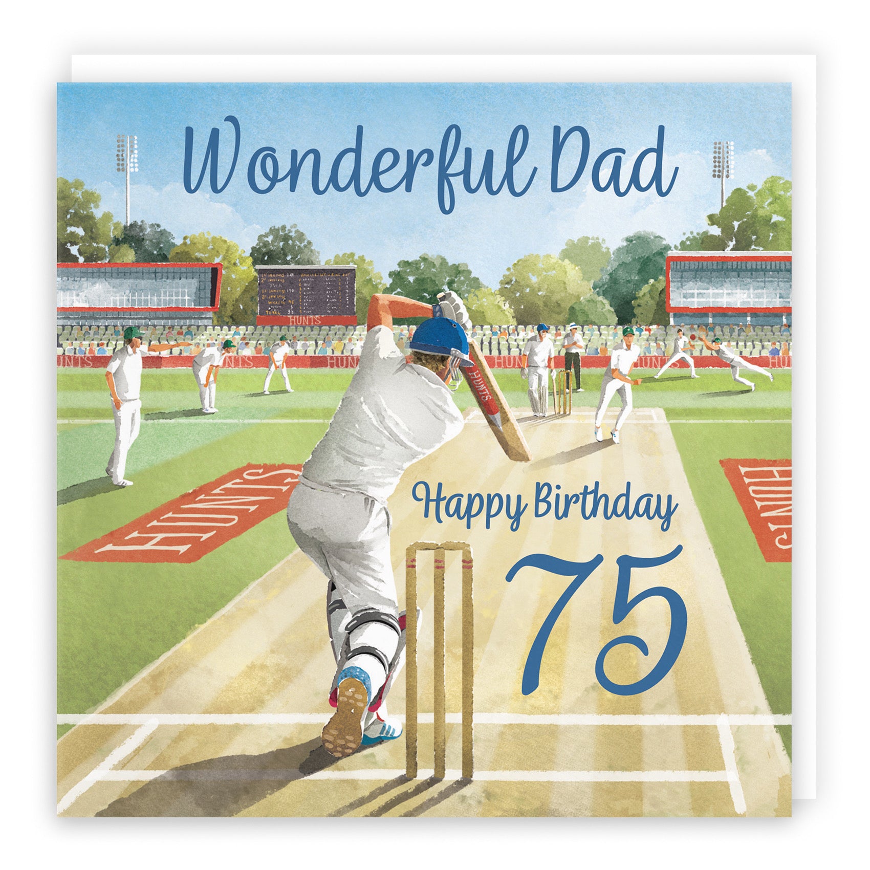 75th Dad Cricket Birthday Card Milo's Gallery - Default Title (B0CPMD7RDF)