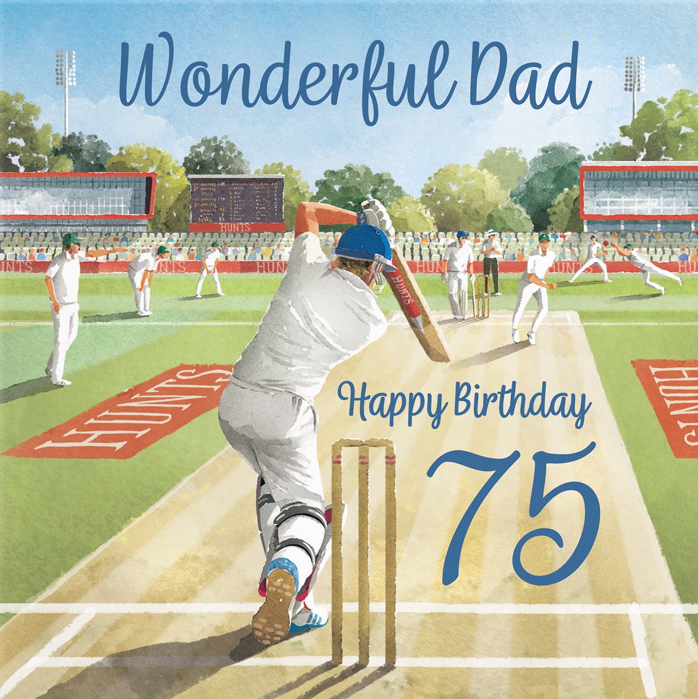 75th Dad Cricket Birthday Card Milo's Gallery - Default Title (B0CPMD7RDF)