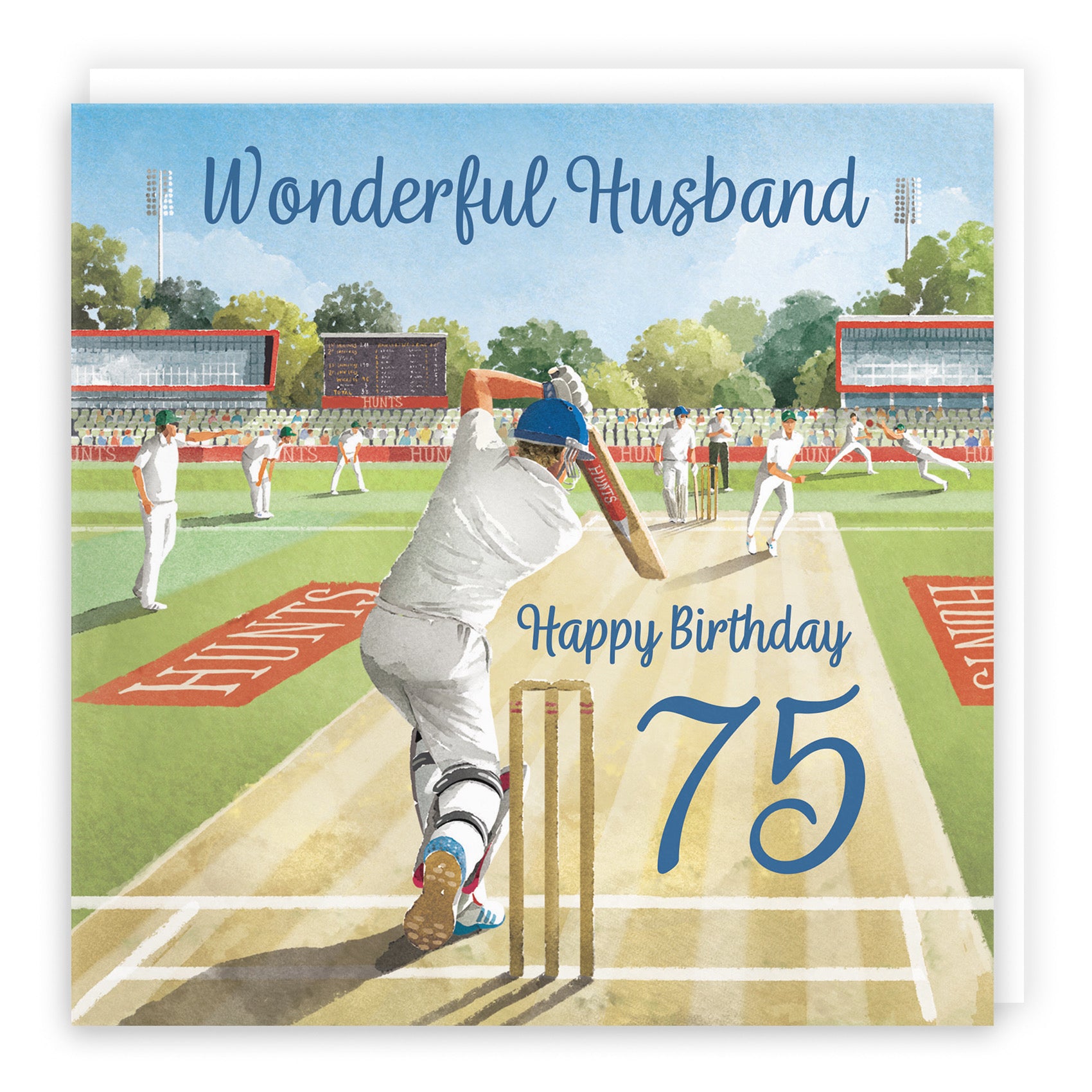 75th Husband Cricket Birthday Card Milo's Gallery - Default Title (B0CPMDFN7T)