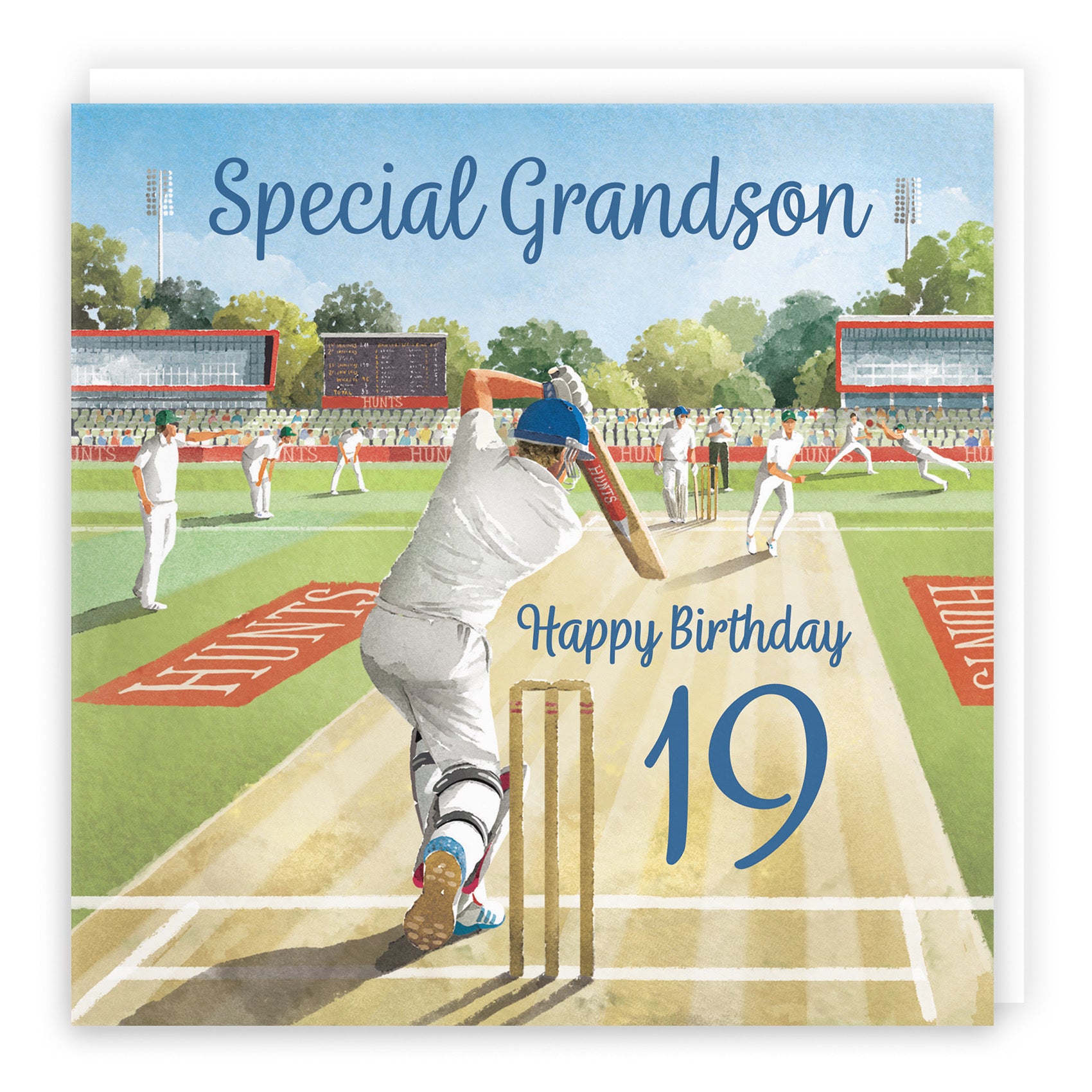 19th Grandson Cricket Birthday Card Milo's Gallery - Default Title (B0CPMDGY8S)