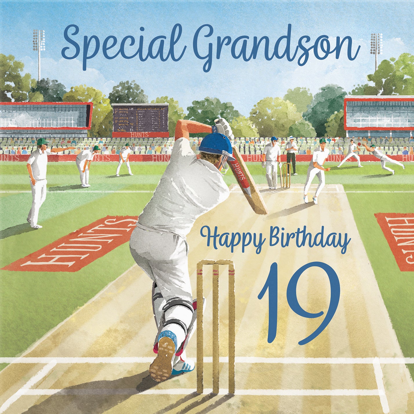 19th Grandson Cricket Birthday Card Milo's Gallery - Default Title (B0CPMDGY8S)