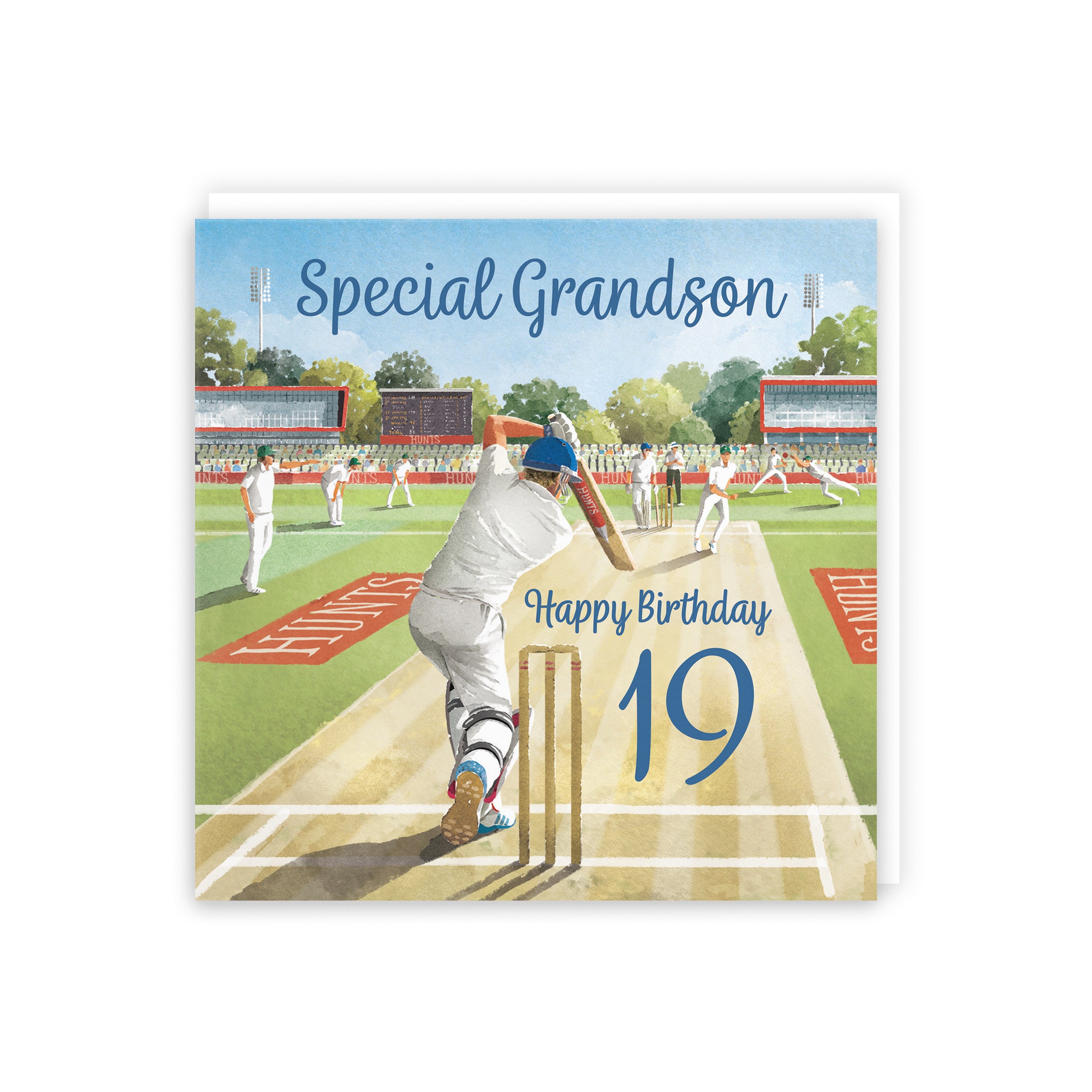 19th Grandson Cricket Birthday Card Milo's Gallery - Default Title (B0CPMDGY8S)