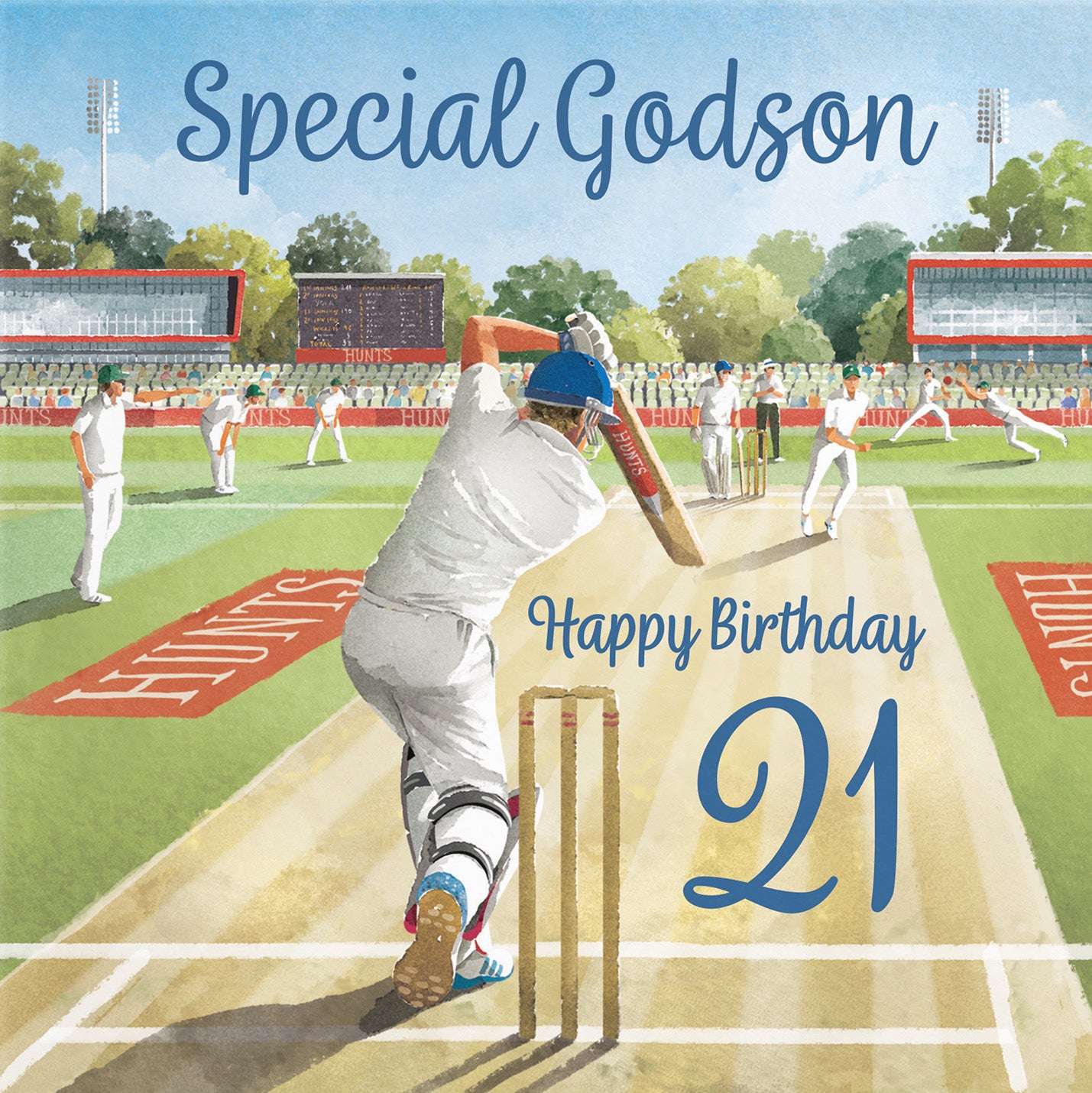 21st Godson Cricket Birthday Card Milo's Gallery - Default Title (B0CPMDK74K)