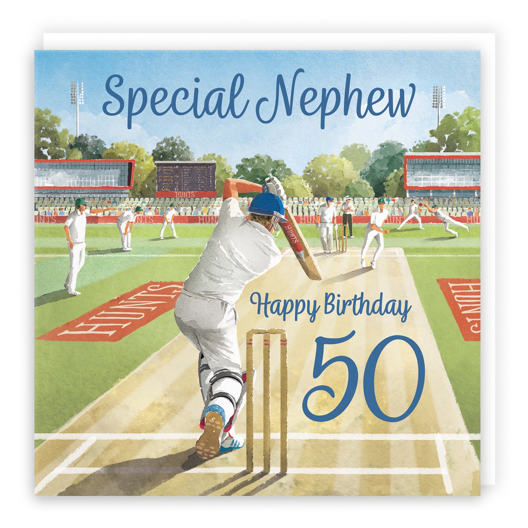 50th Nephew Cricket Birthday Card Milo's Gallery - Default Title (B0CPMDL8Z1)