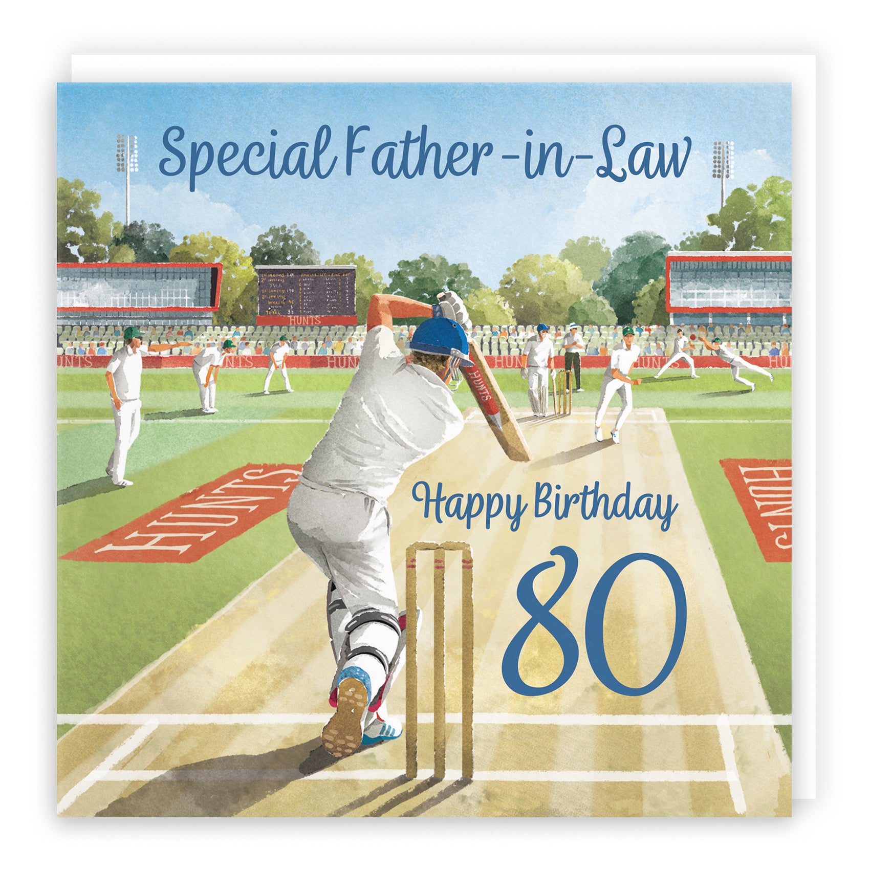 80th Father In Law Cricket Birthday Card Milo's Gallery - Default Title (B0CPMDNRPD)