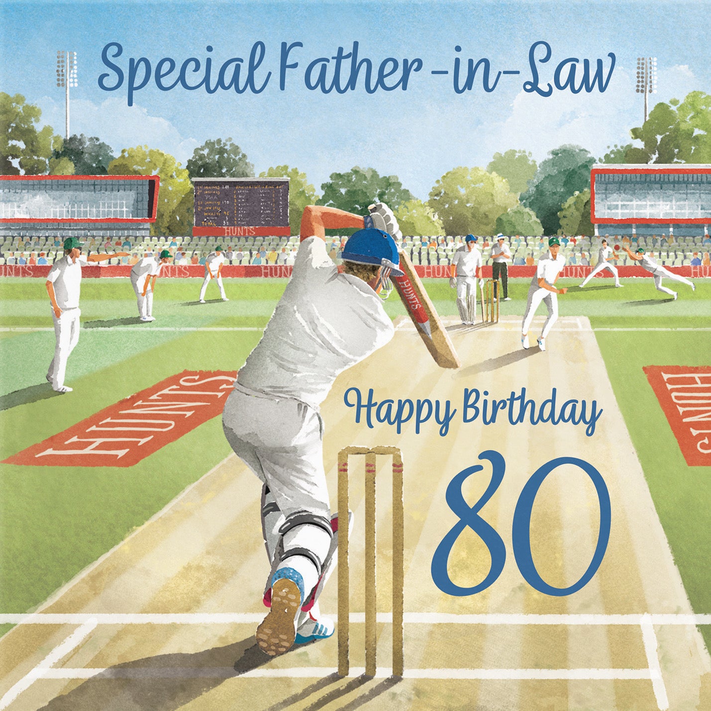 80th Father In Law Cricket Birthday Card Milo's Gallery - Default Title (B0CPMDNRPD)