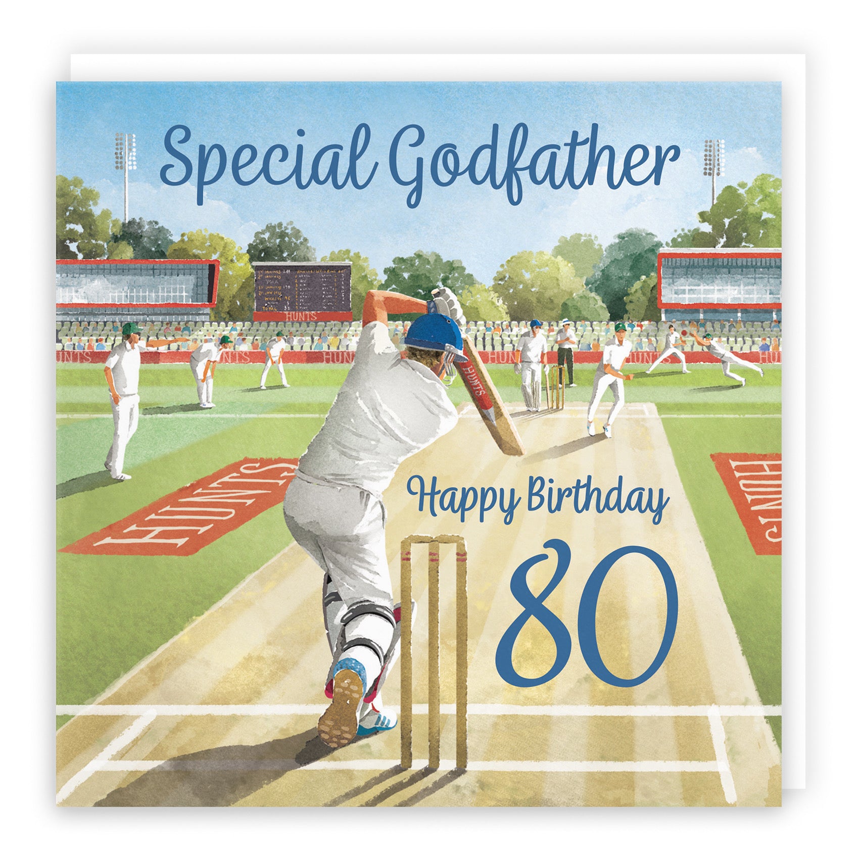 80th Godfather Cricket Birthday Card Milo's Gallery - Default Title (B0CPMDT5N4)