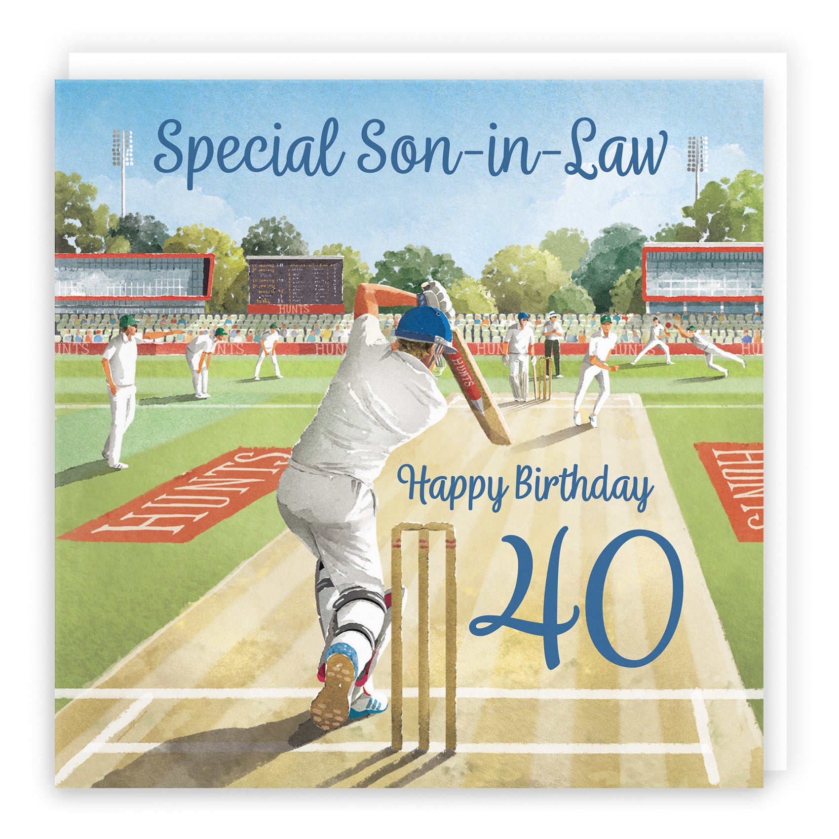 40th Son In Law Cricket Birthday Card Milo's Gallery - Default Title (B0CPMF52KY)