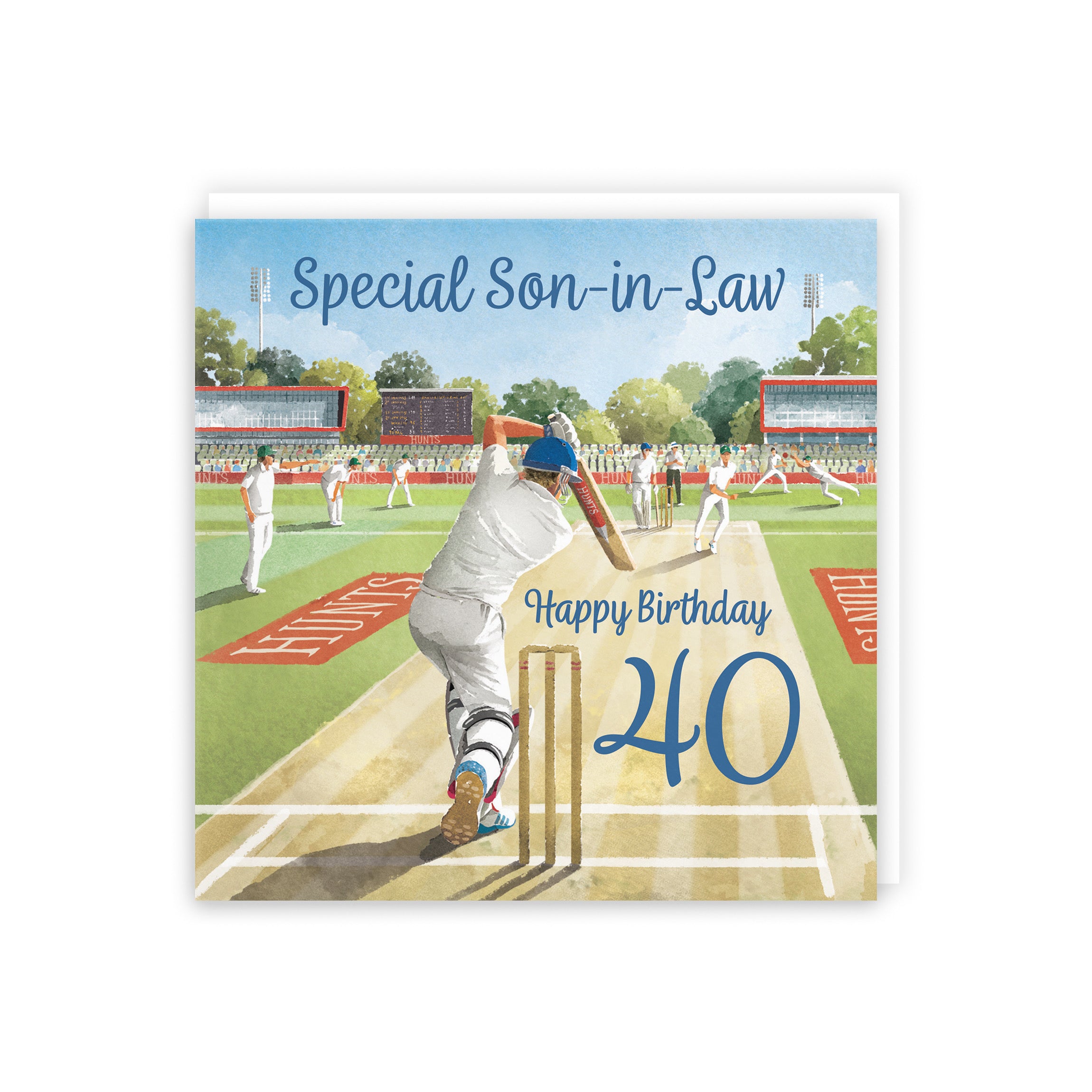 40th Son In Law Cricket Birthday Card Milo's Gallery - Default Title (B0CPMF52KY)