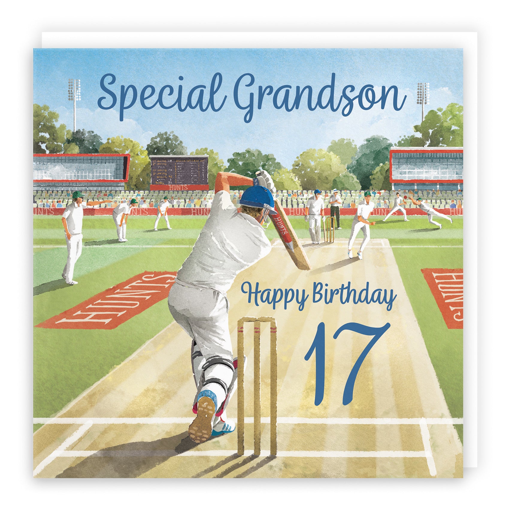 17th Grandson Cricket Birthday Card Milo's Gallery - Default Title (B0CPMGJWY8)