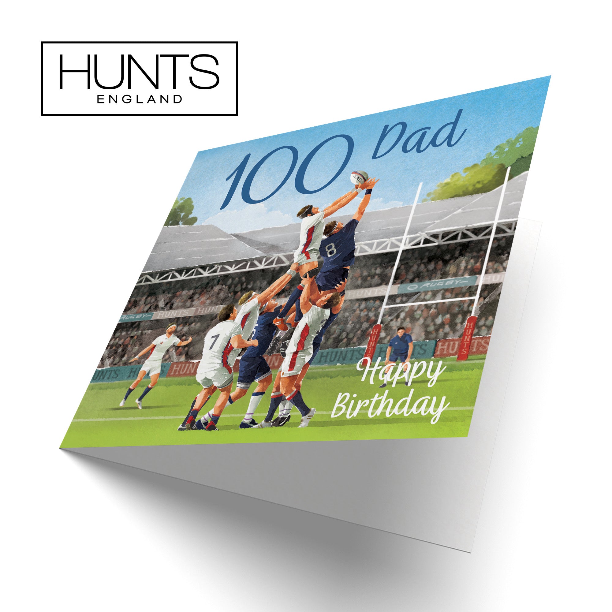 100th Dad Rugby Birthday Card Milo's Gallery - Default Title (B0CPQQ31N1)