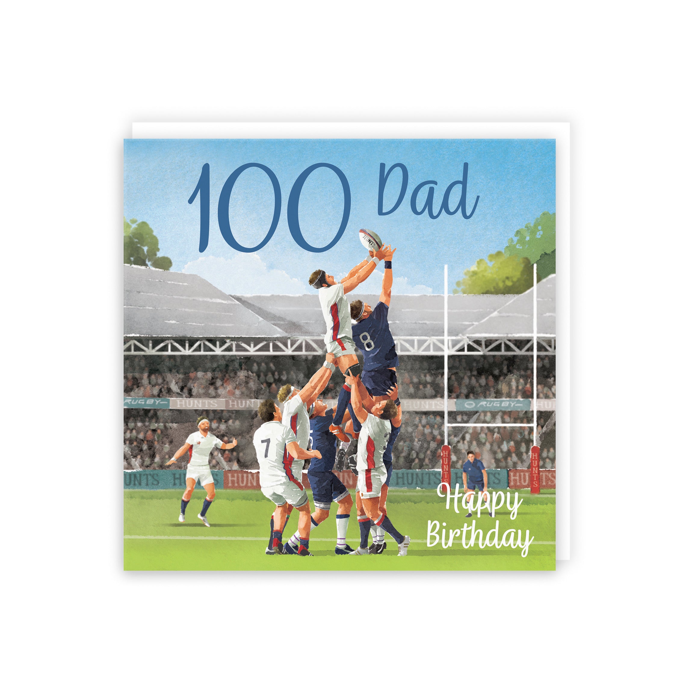 100th Dad Rugby Birthday Card Milo's Gallery - Default Title (B0CPQQ31N1)