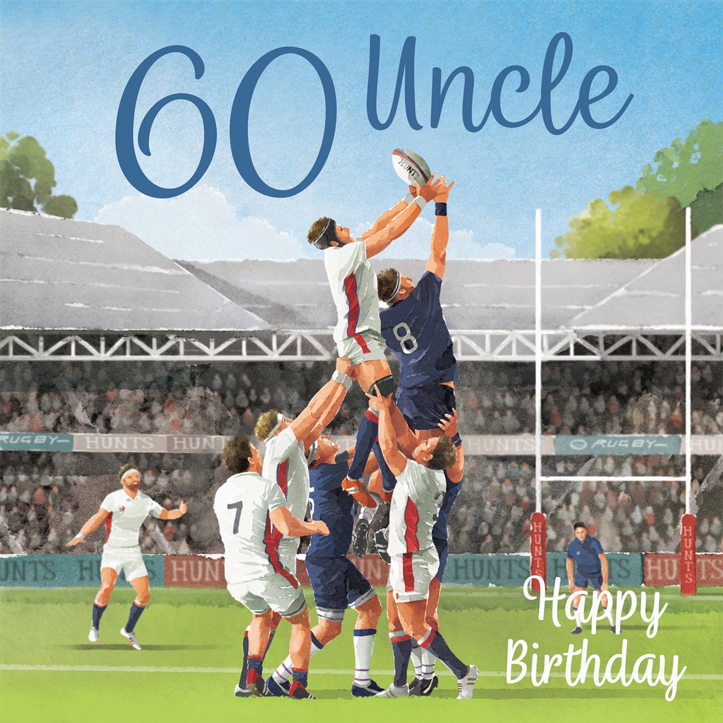 60th Uncle Rugby Birthday Card Milo's Gallery - Default Title (B0CPQQ31N3)