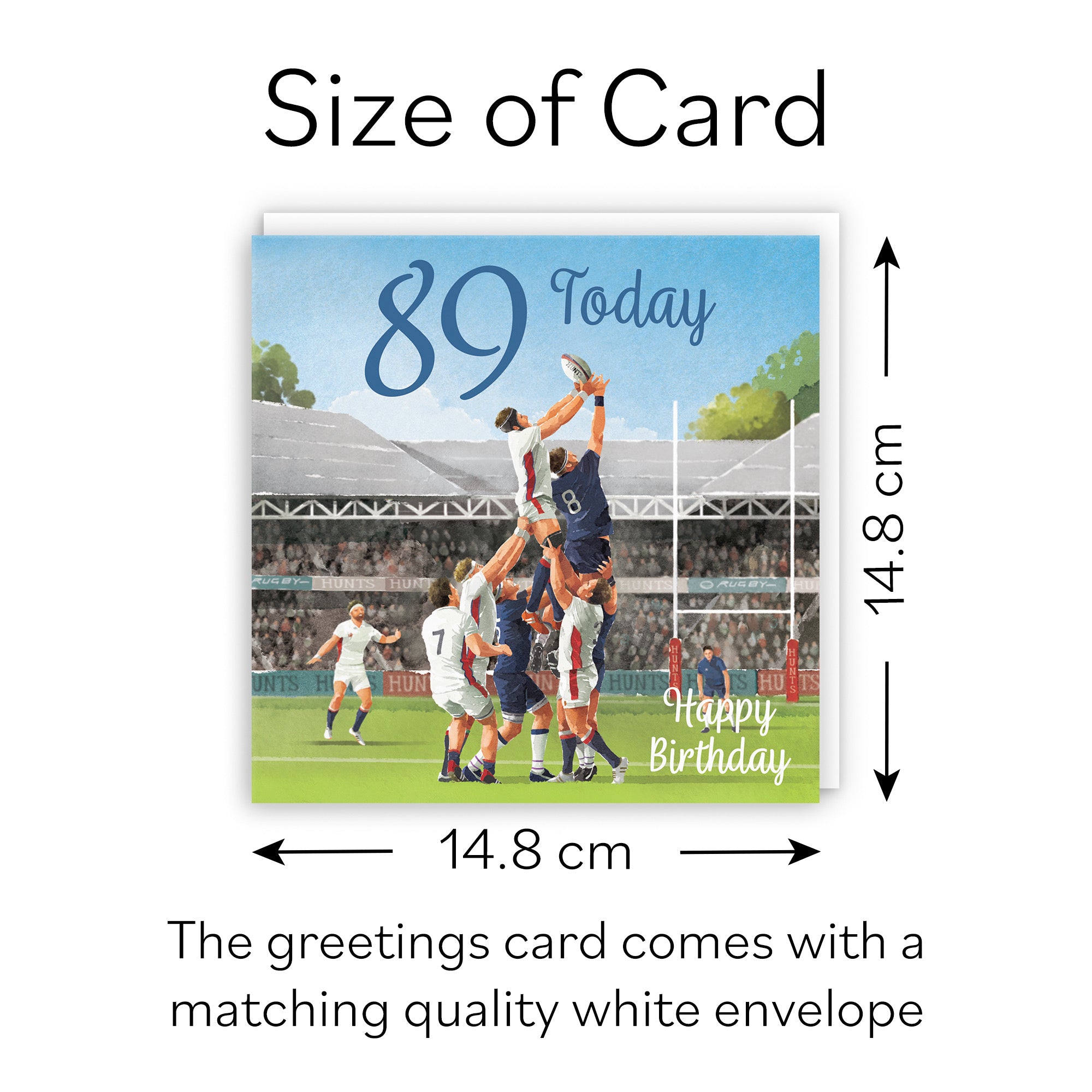 Rugby 89th Birthday Card Milo's Gallery - Default Title (B0CPQQ5G5J)