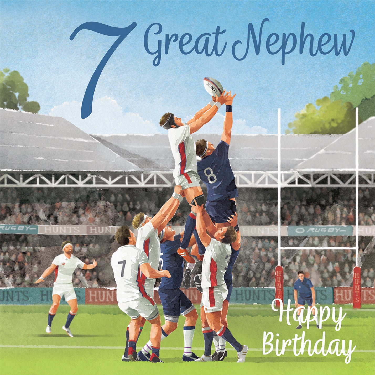 7th Great Nephew Rugby Birthday Card Milo's Gallery - Default Title (B0CPQRDX1M)