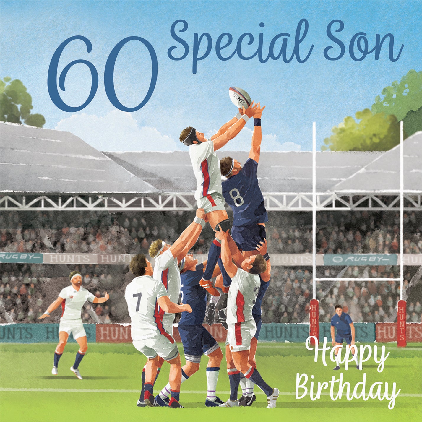 60th Son Rugby Birthday Card Milo's Gallery - Default Title (B0CPQS8X65)