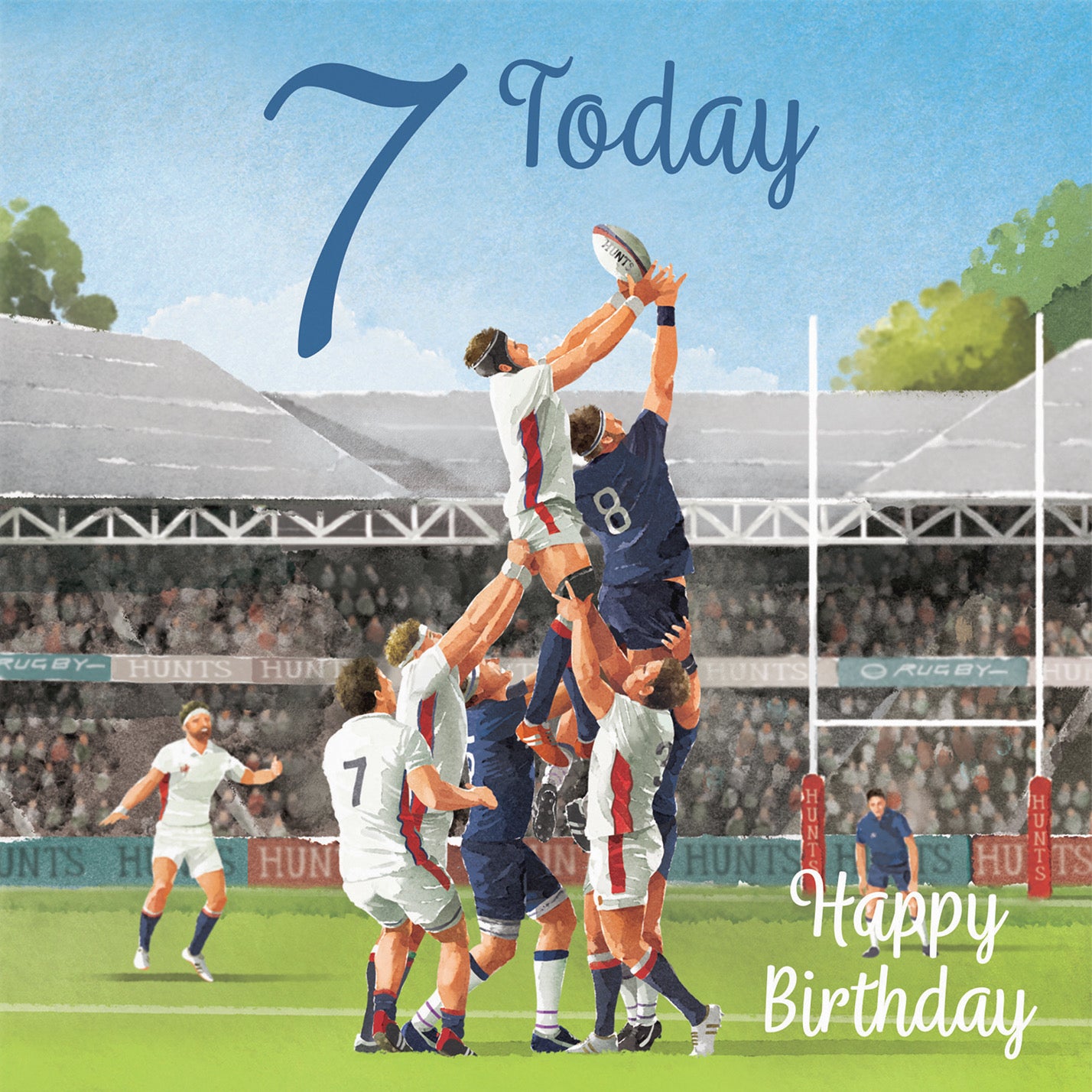 Rugby 7th Birthday Card Milo's Gallery - Default Title (B0CPQSB95Z)