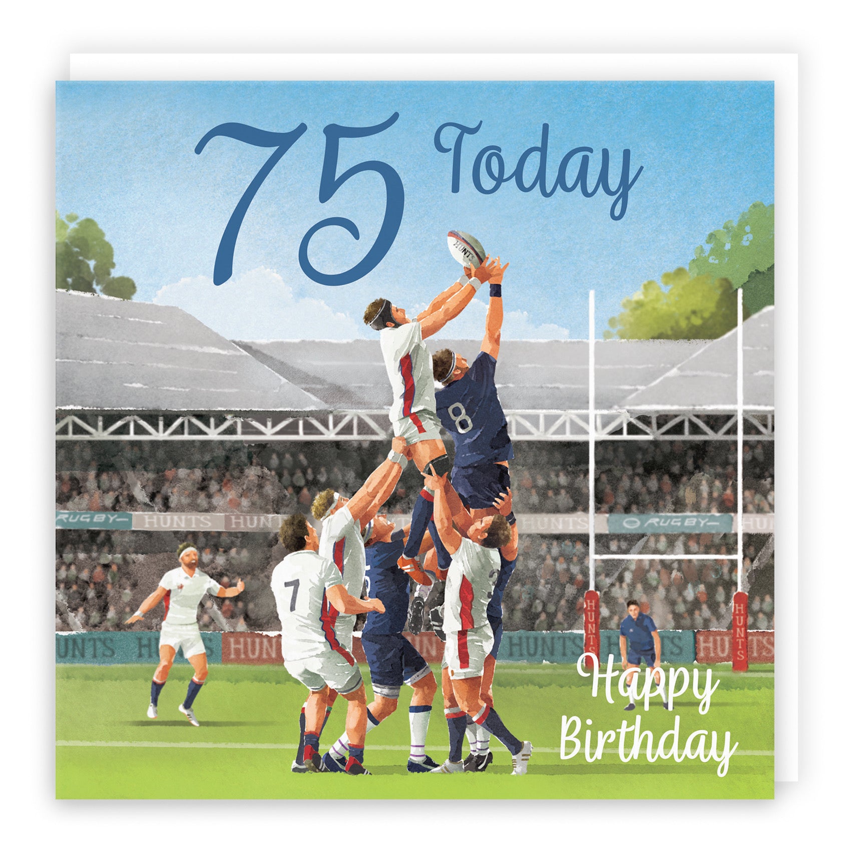 Rugby 75th Birthday Card Milo's Gallery - Default Title (B0CPQSGZ9F)