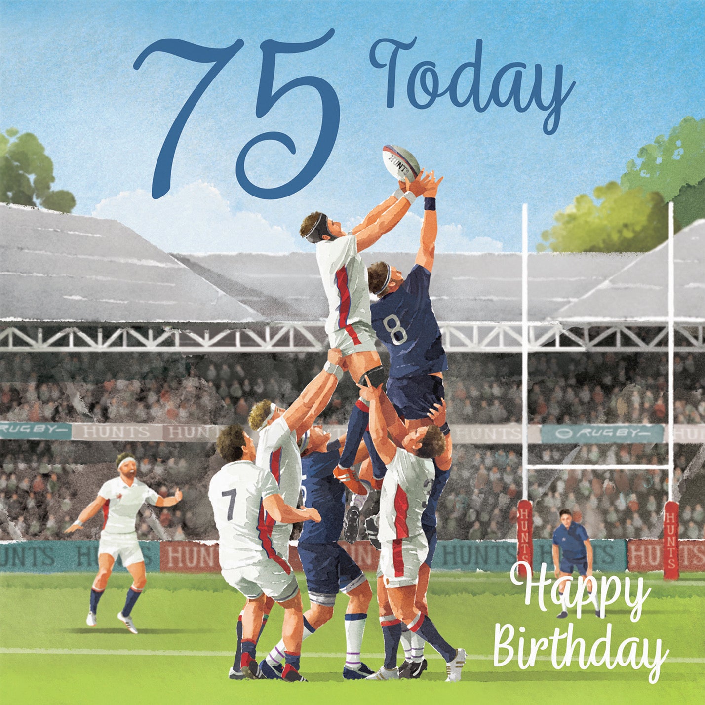 Rugby 75th Birthday Card Milo's Gallery - Default Title (B0CPQSGZ9F)