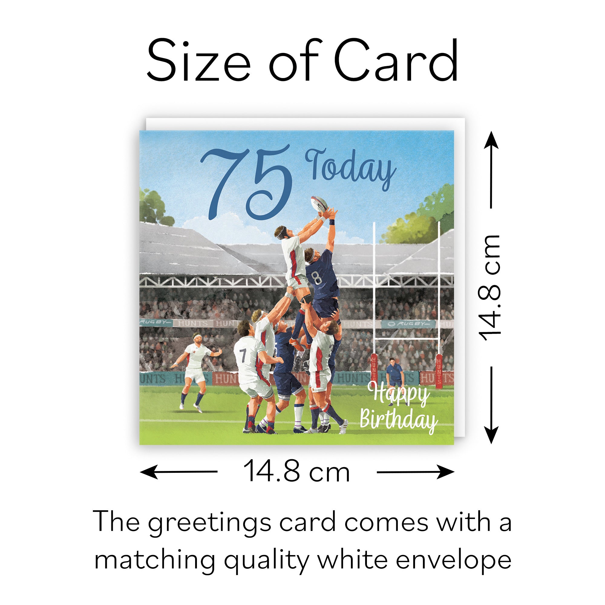 Rugby 75th Birthday Card Milo's Gallery - Default Title (B0CPQSGZ9F)