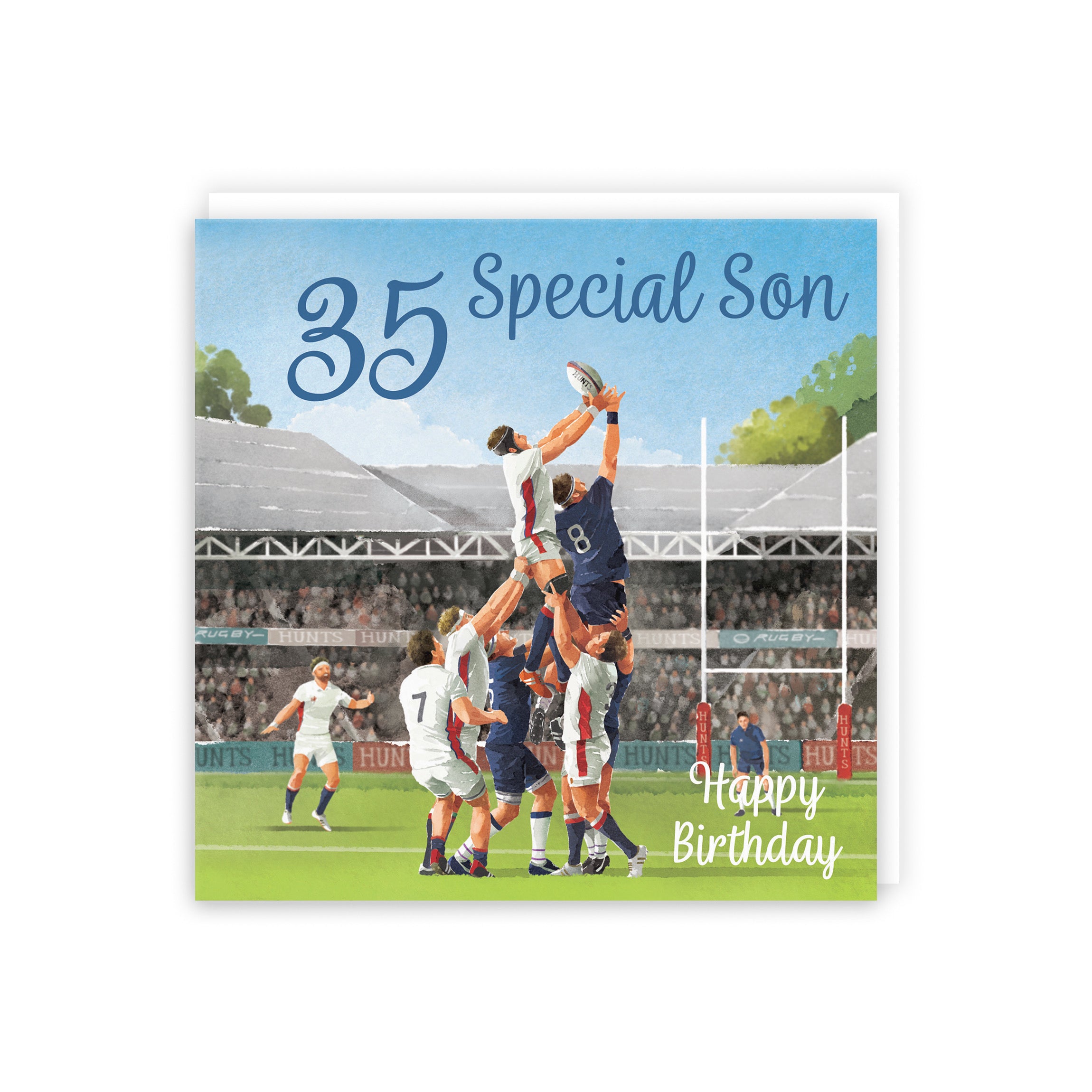 35th Son Rugby Birthday Card Milo's Gallery - Default Title (B0CPQTSCWV)