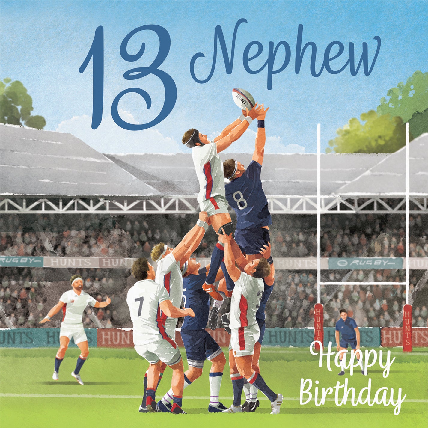 13th Nephew Rugby Birthday Card Milo's Gallery - Default Title (B0CPQTXFMV)