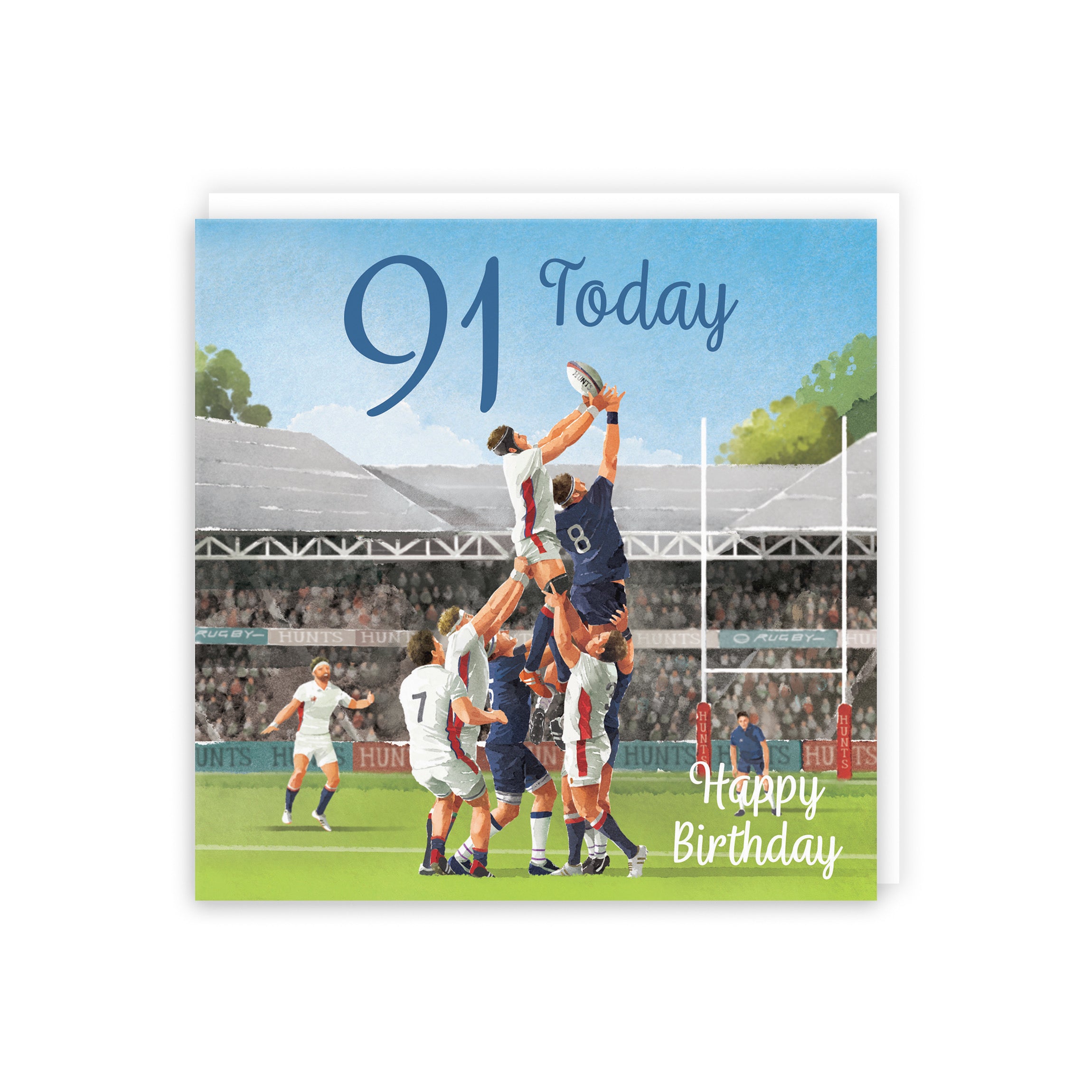 Rugby 91st Birthday Card Milo's Gallery - Default Title (B0CPQTY6BC)